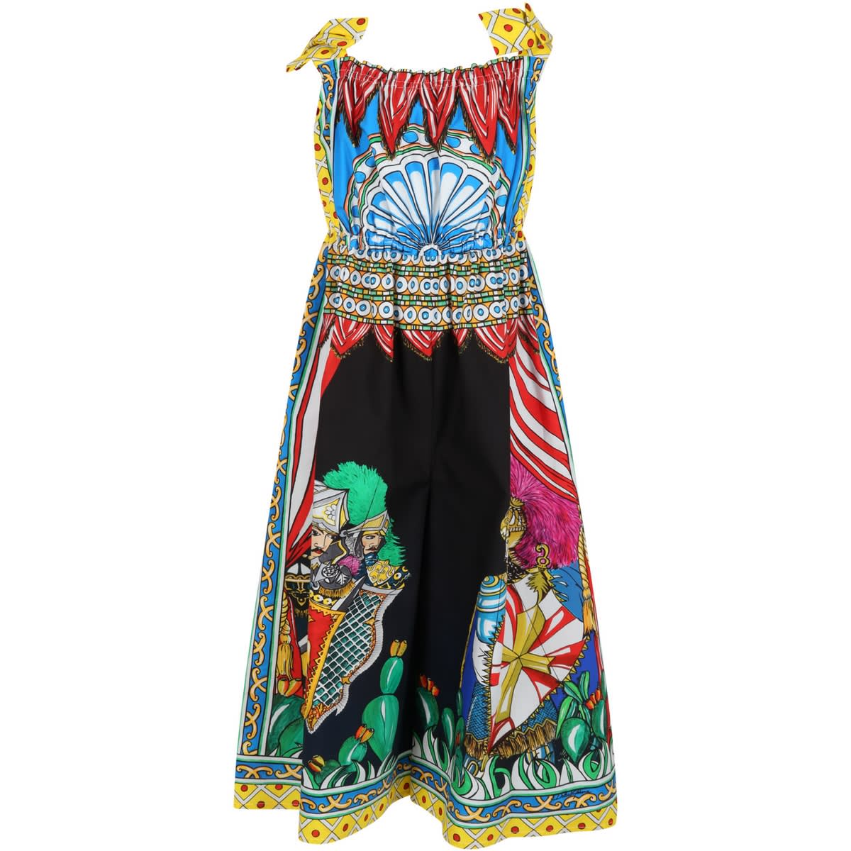 Dolce & Gabbana Multicolor Jumpsuit For Girl With Logo