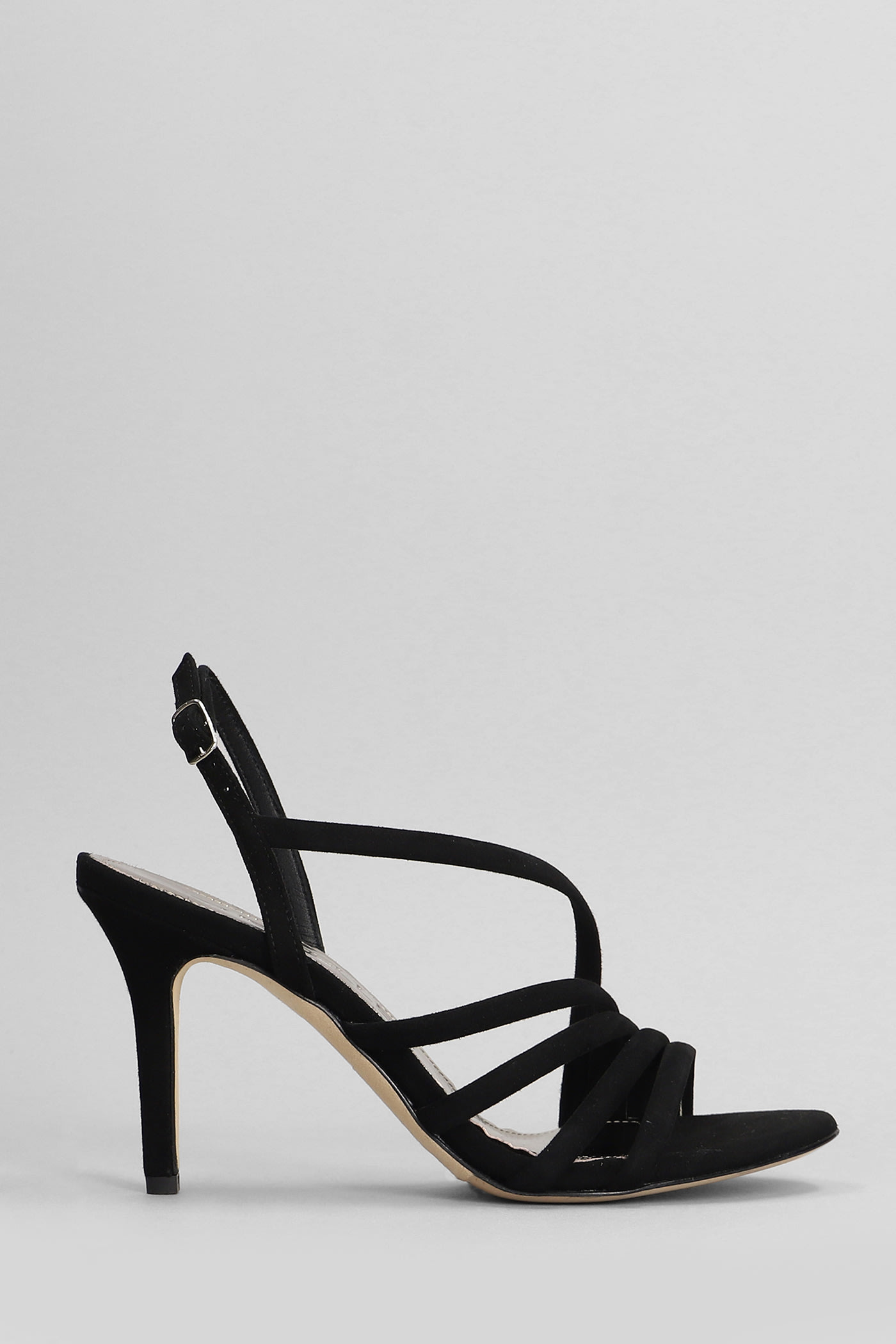 Shop The Seller Sandals In Black Suede