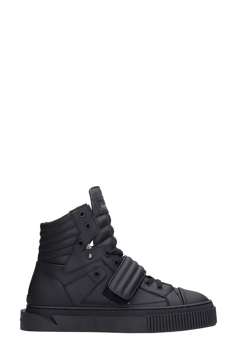 Gienchi HYPNOS SNEAKERS IN BLACK RUBBER/PLASIC
