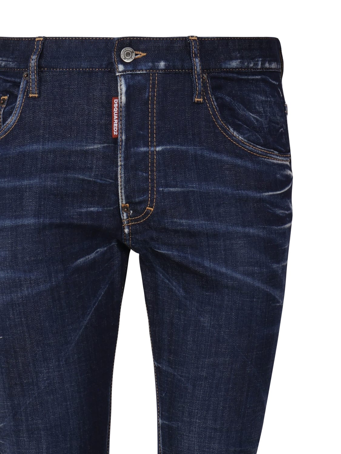 Shop Dsquared2 Skater Cotton Denim Jeans In Blue