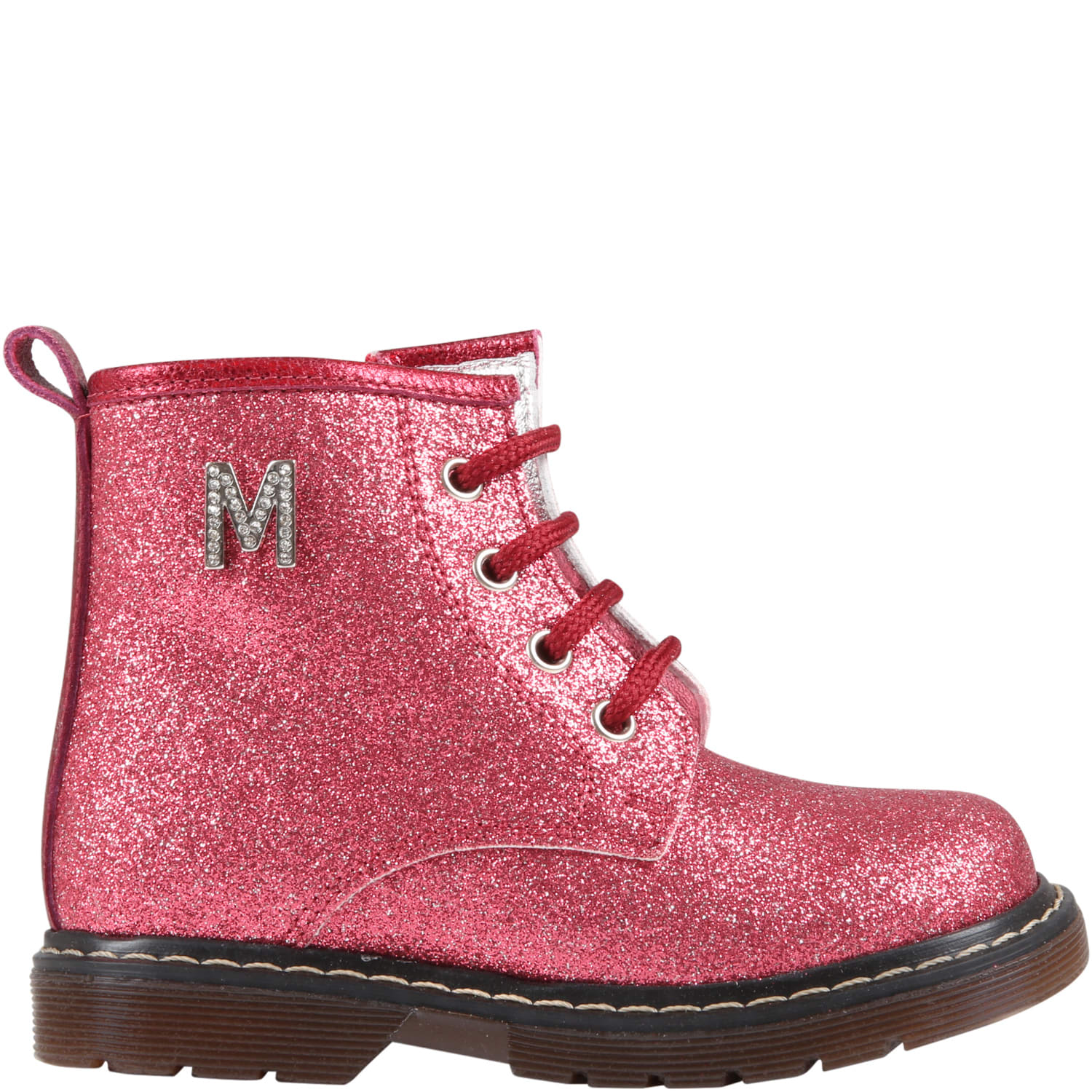 Monnalisa Kids' Peony Boots For Girl In Pink