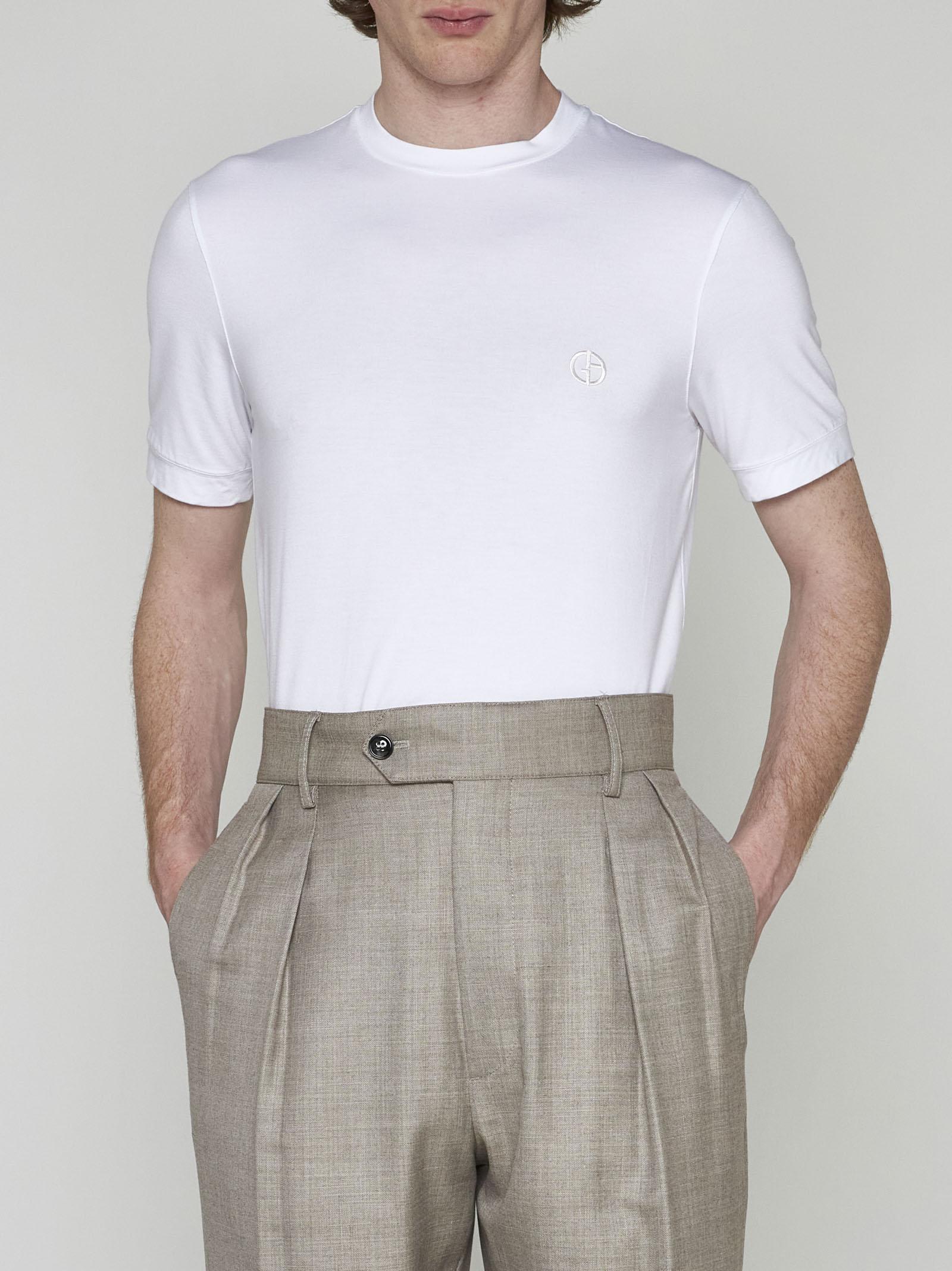 Giorgio Armani T-shirt with monogram, Men's Clothing