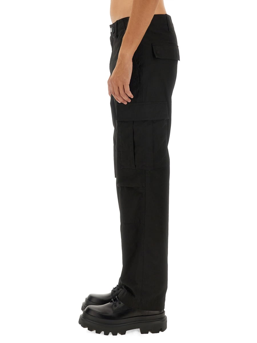 Shop Dolce & Gabbana Cargo Pants In Black