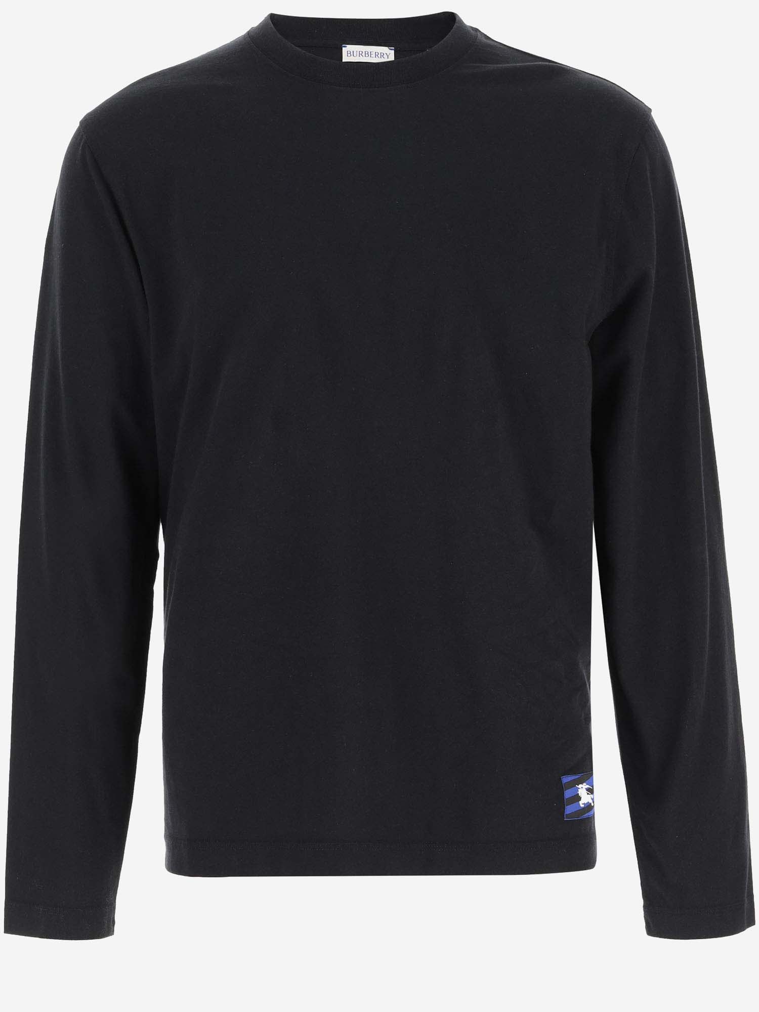 Long Sleeve Cotton T-shirt With Logo