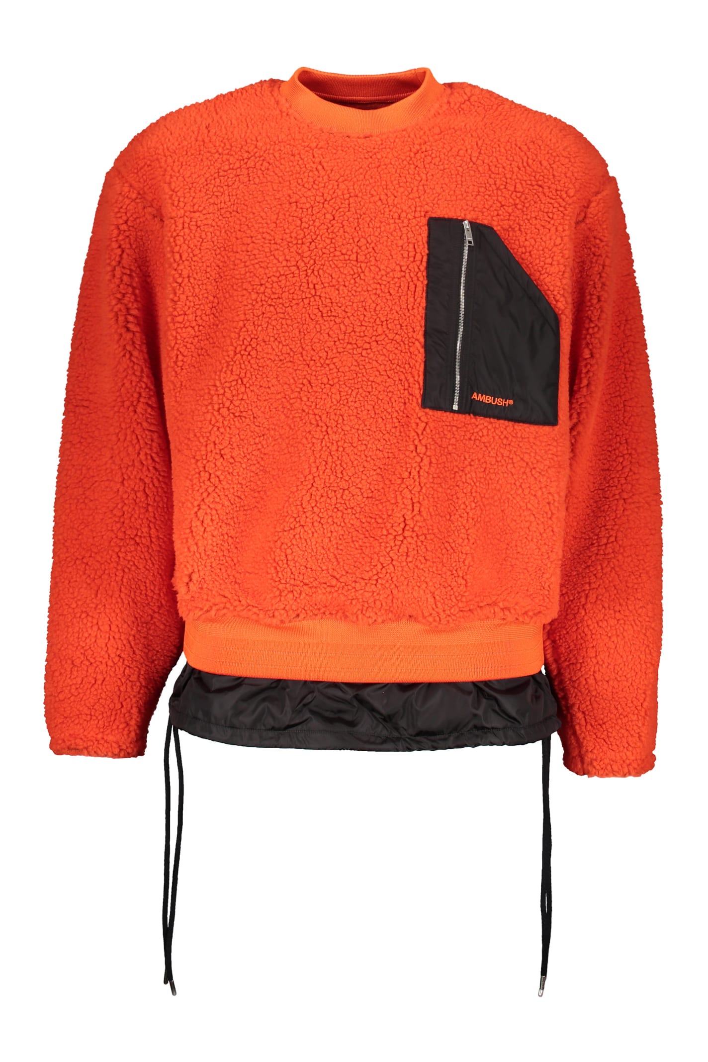 Shop Ambush Fleece Sweatshirt In Orange