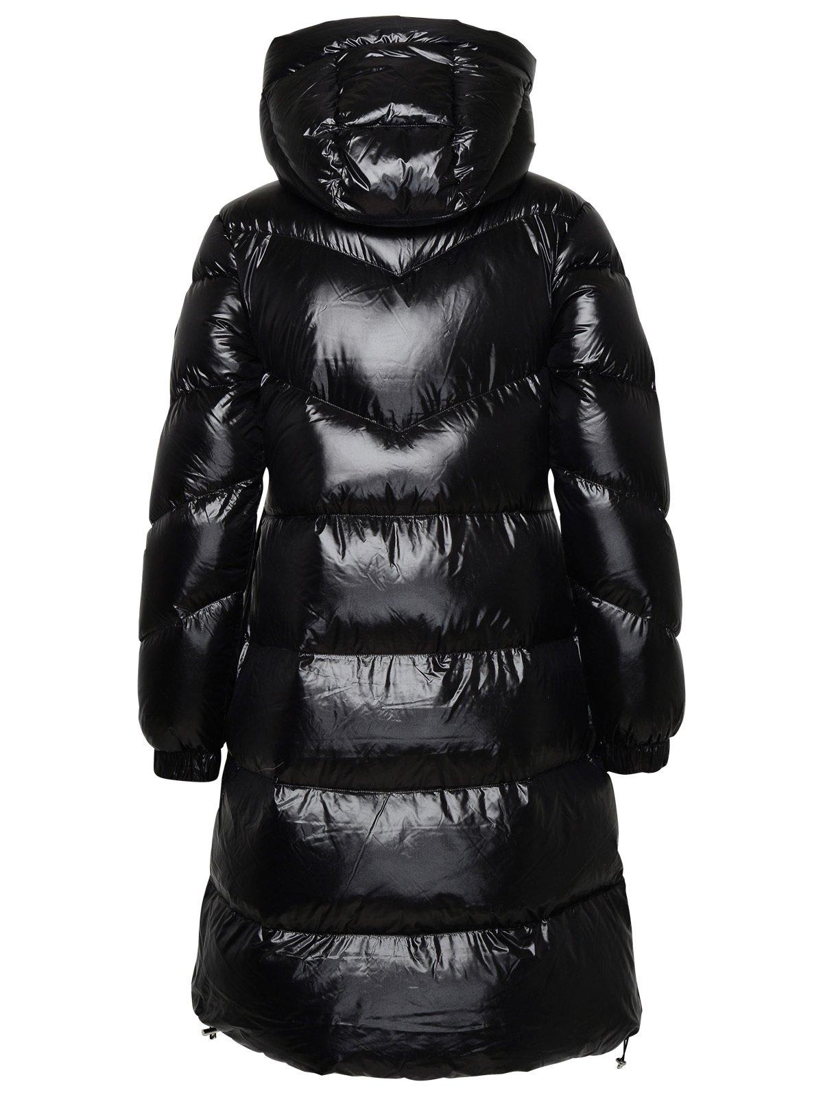 Shop Woolrich Padded Hooded Coat In Black