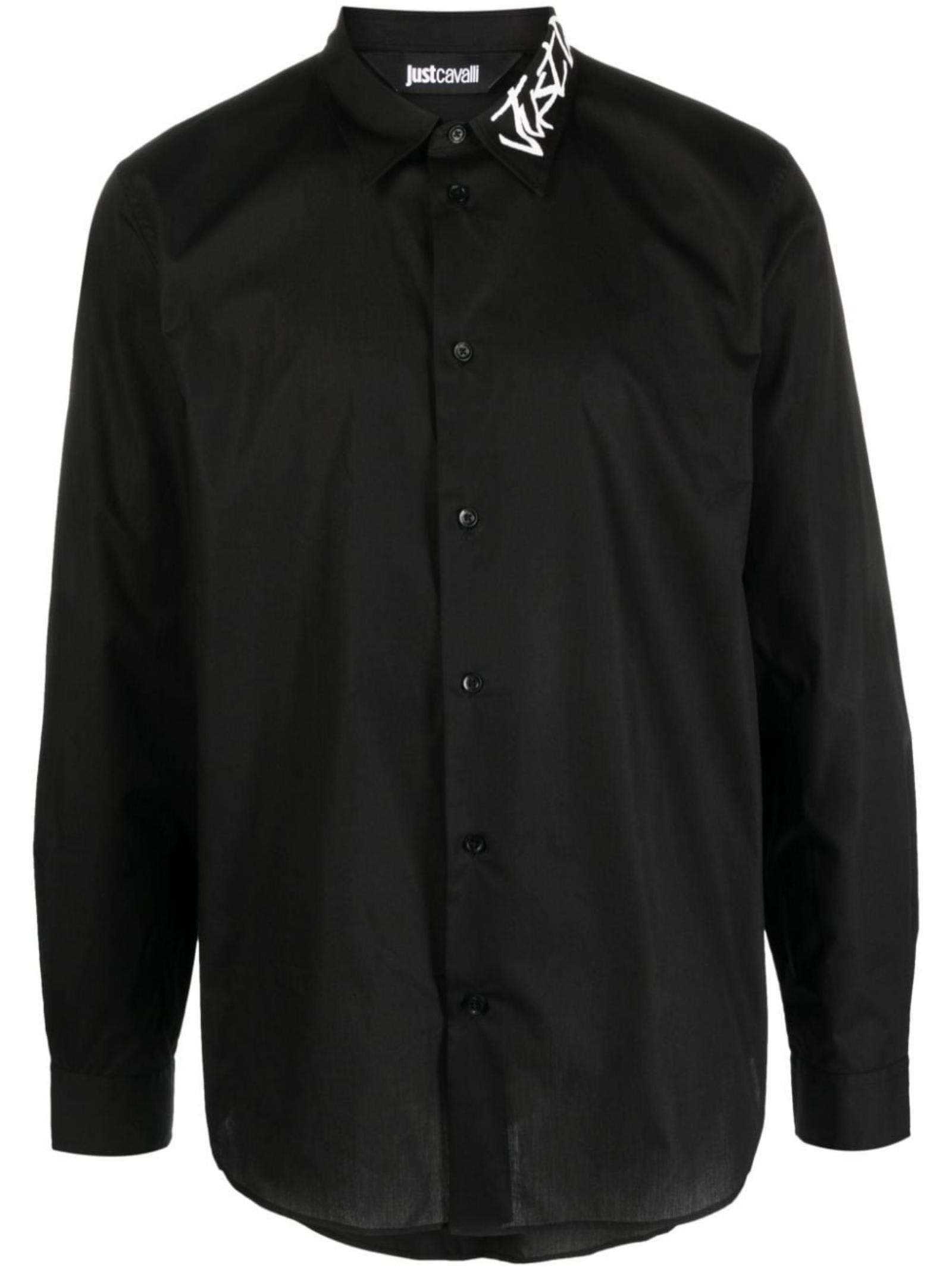 Just Cavalli Black Casual Shirt