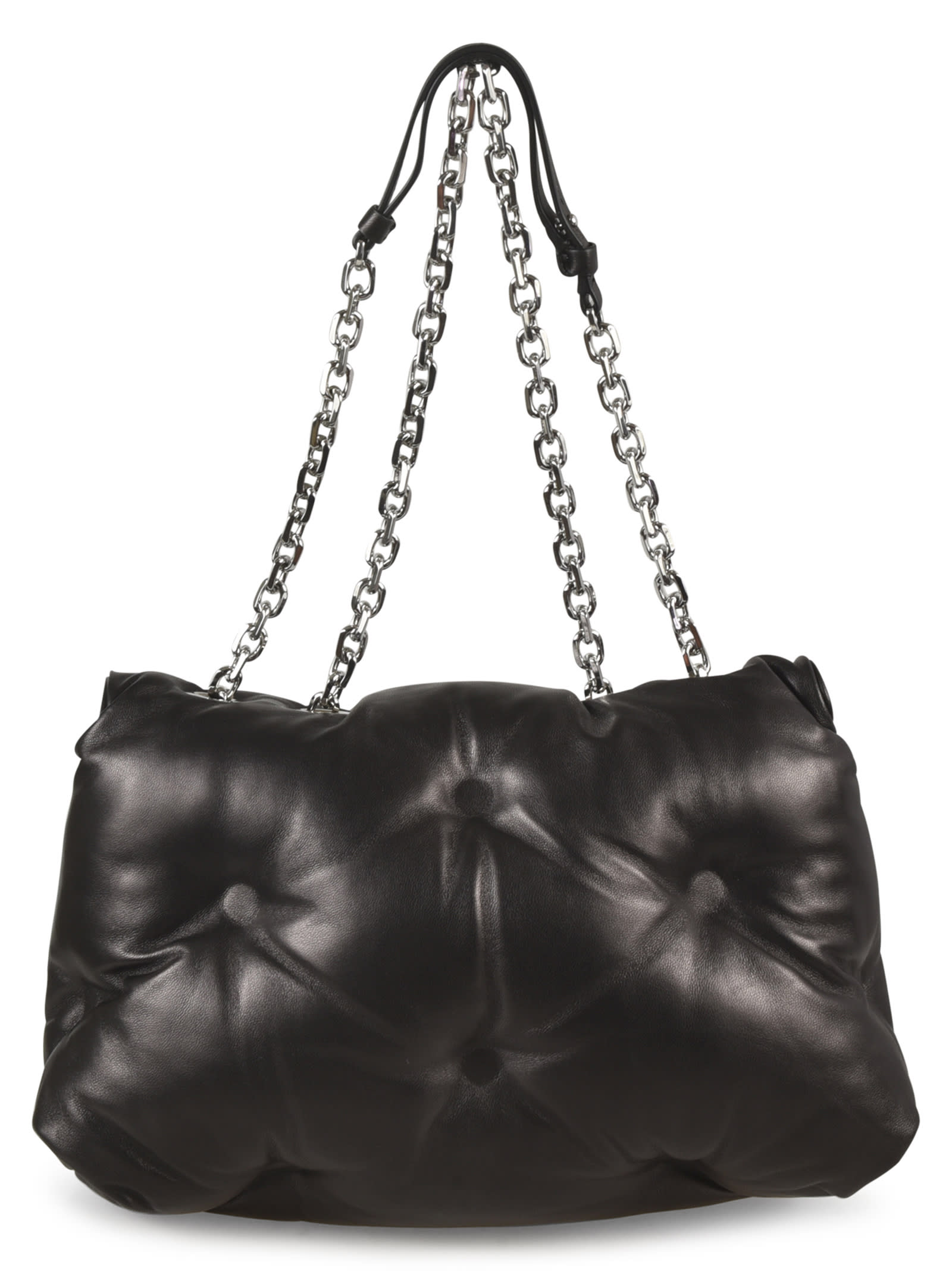 Shop Maison Margiela Medium Glam Slam Flap Shoulder Bag In Black