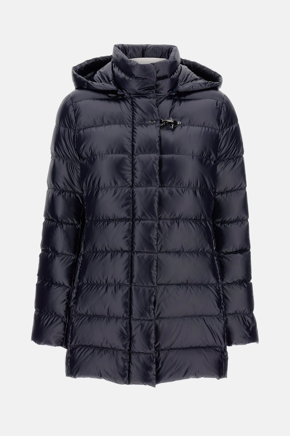 Fay Urban Down Jacket With Hood In Blue