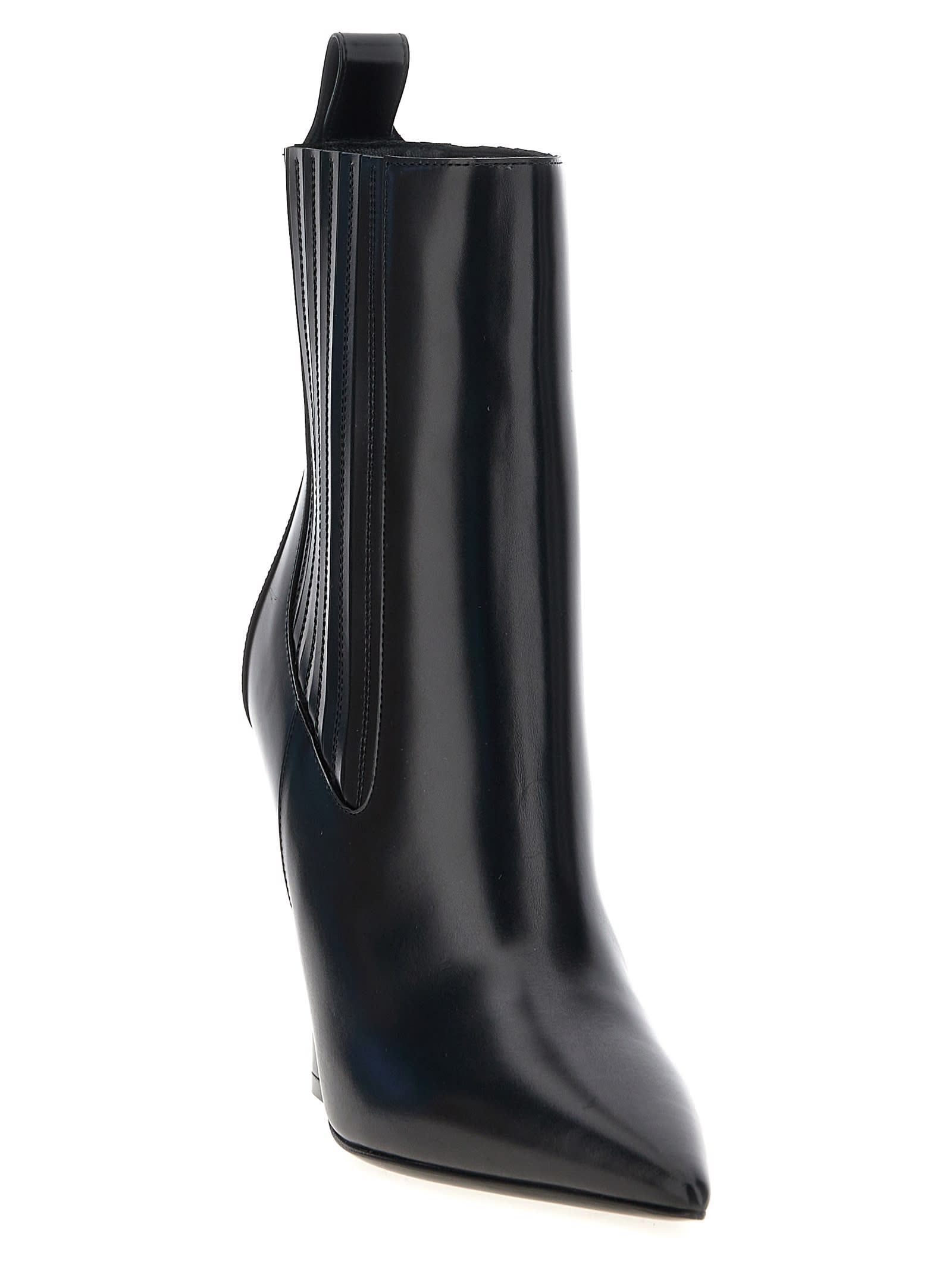 Valentino Vlogo Lockette Booties In Black