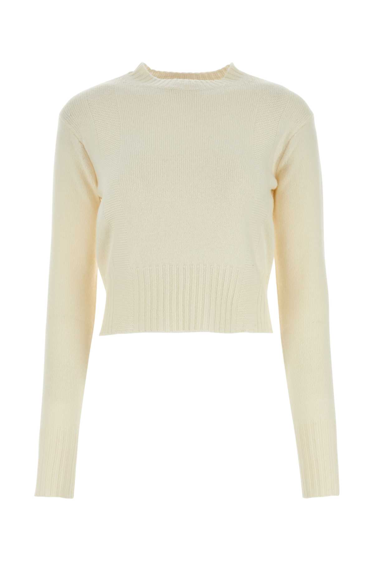 Ivory Wool Blend Sweater