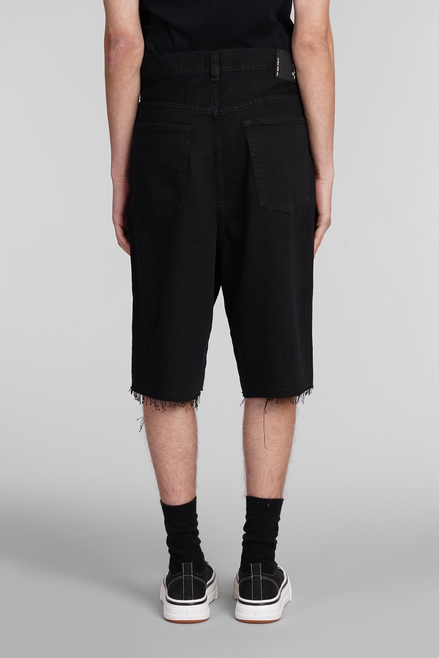Shop Haikure Vulcano Shorts In Black Cotton
