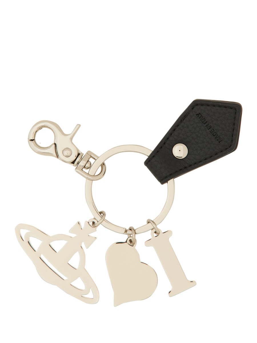 Vivienne Westwood I Love Orb Keychain In Multi