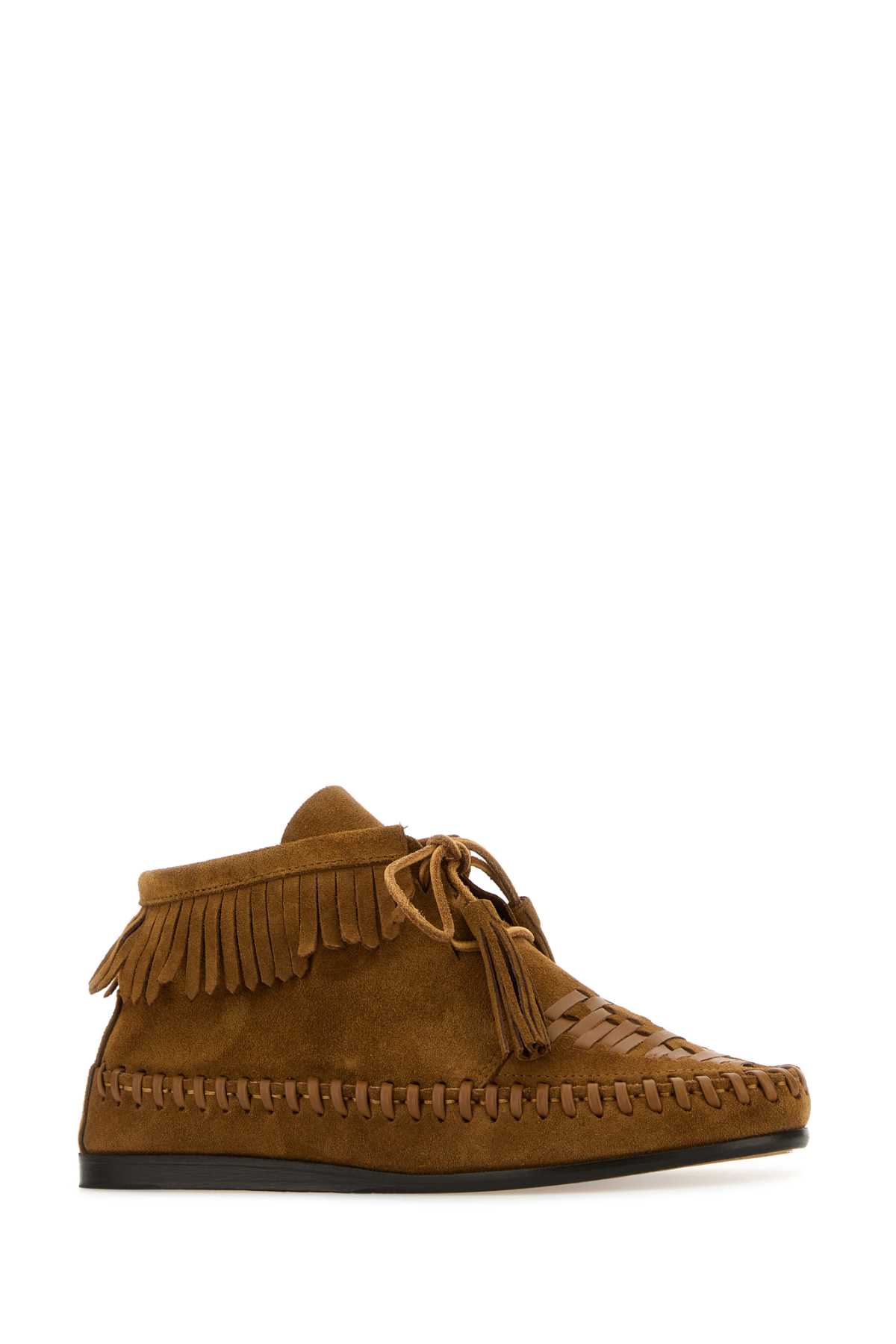 Isabel Marant Camel Suede Felsa Lace-up Shoes