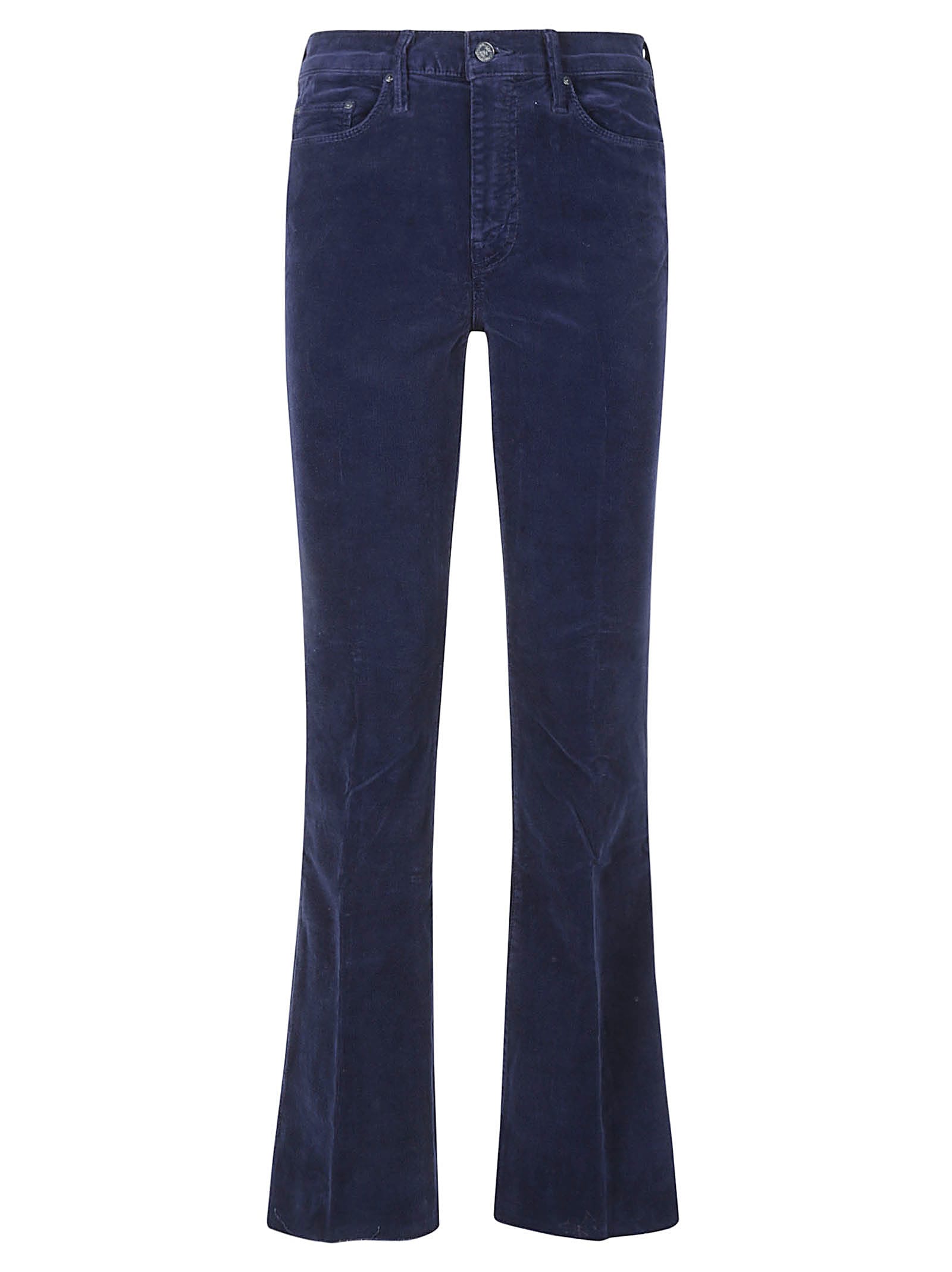 Mother The Weekender Fray Jeans In Blue