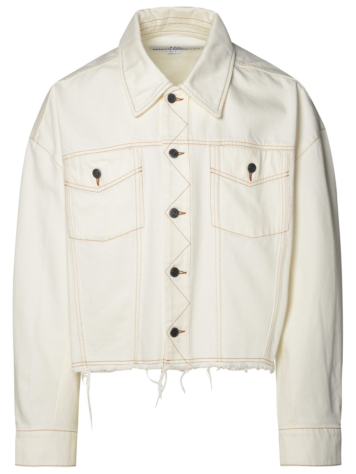 Shop Apc Ivory Cotton Jacket In Avorio