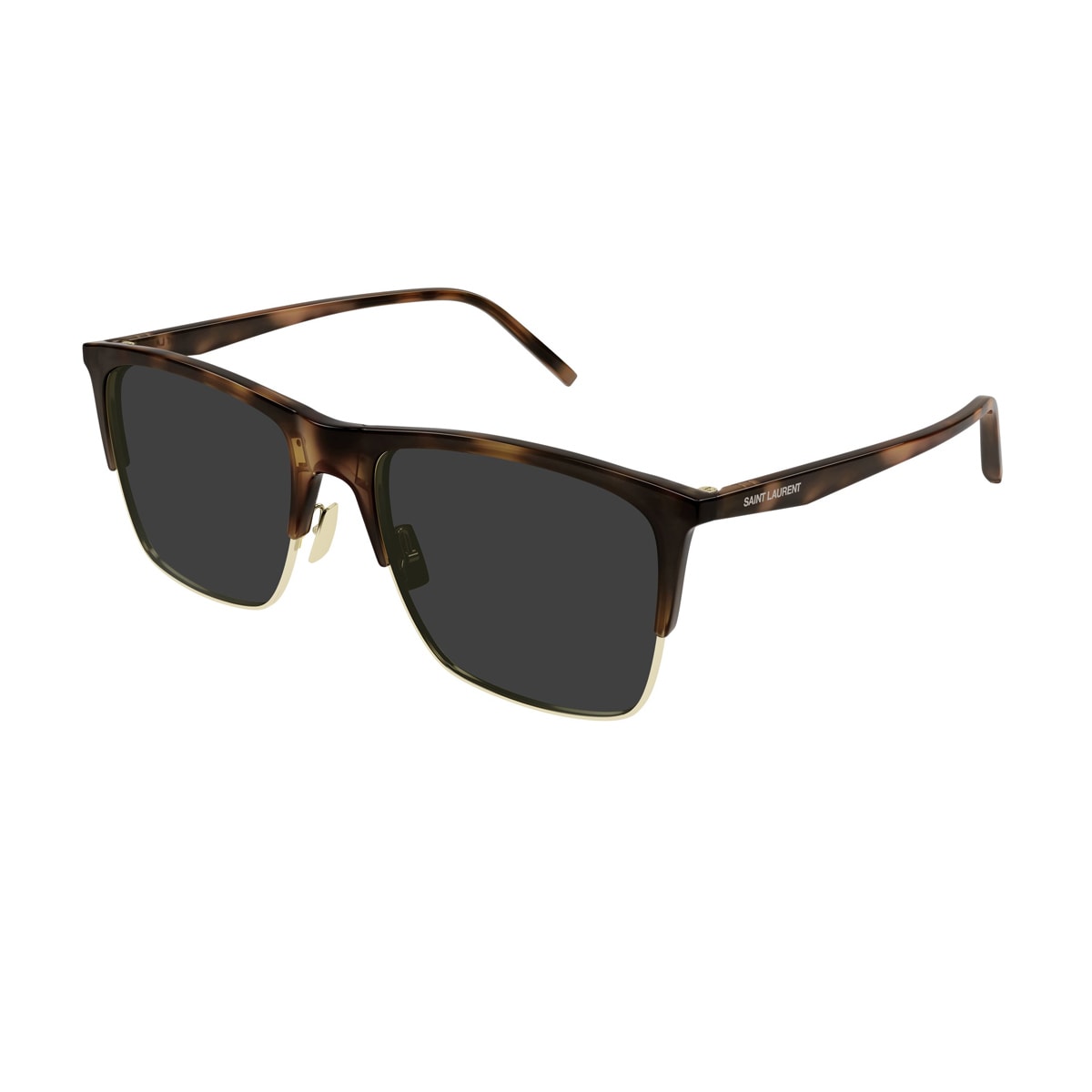 Shop Saint Laurent Sl 768 Linea Sl Logo 004 Havana Grey Sunglasses
