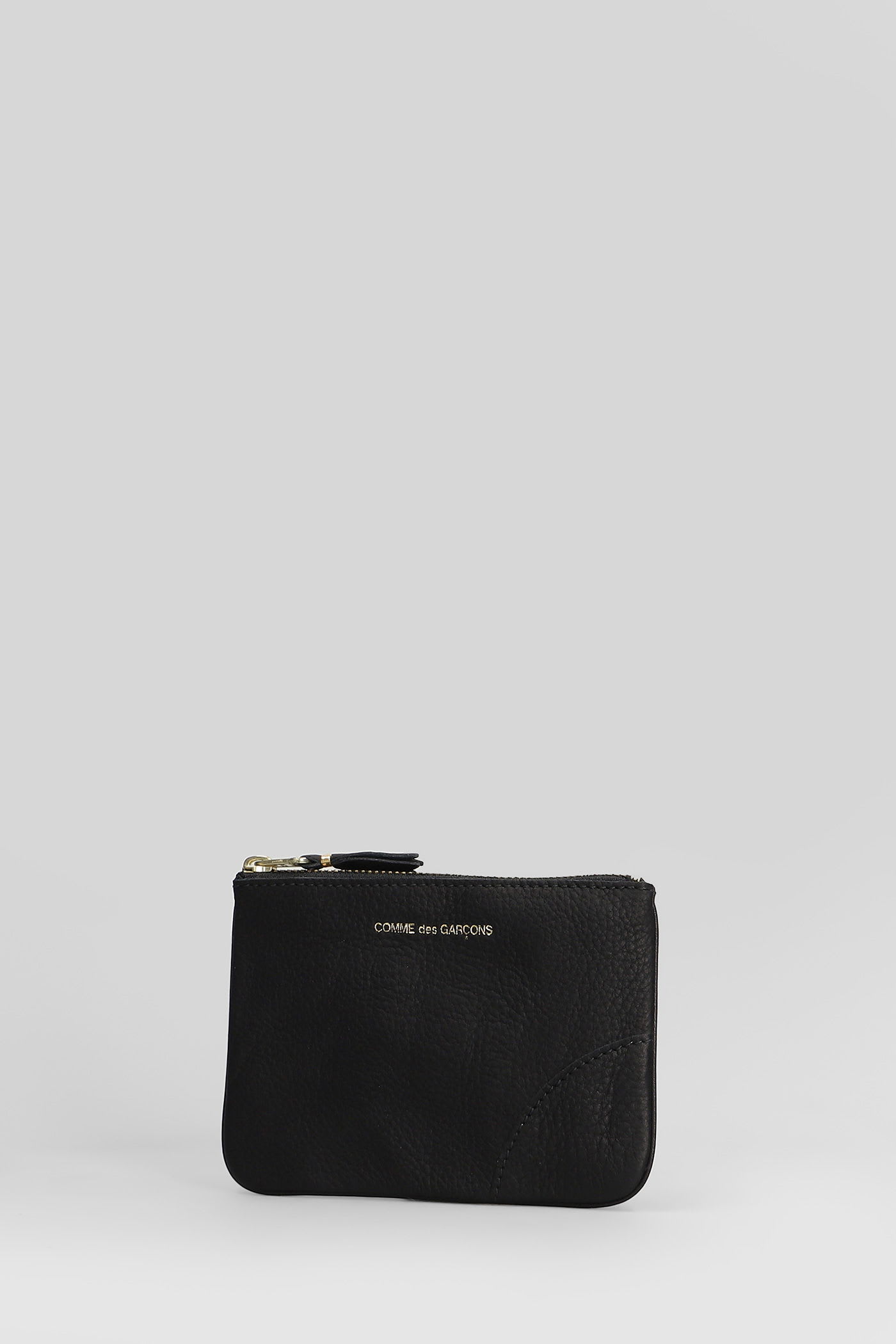 Comme Des Garçons Wallet In Black Leather In Black