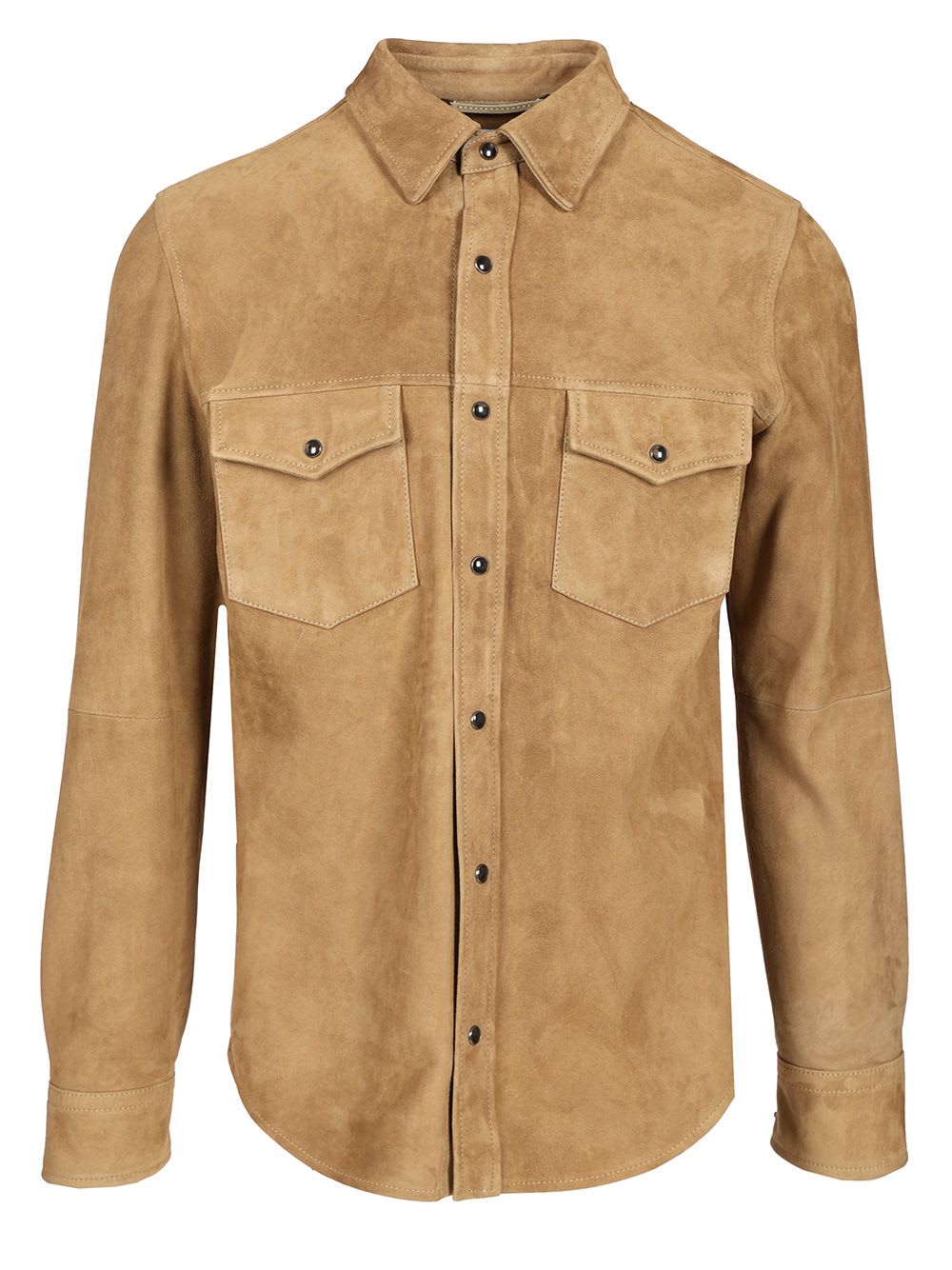 Western Overshirt In Suede Leather