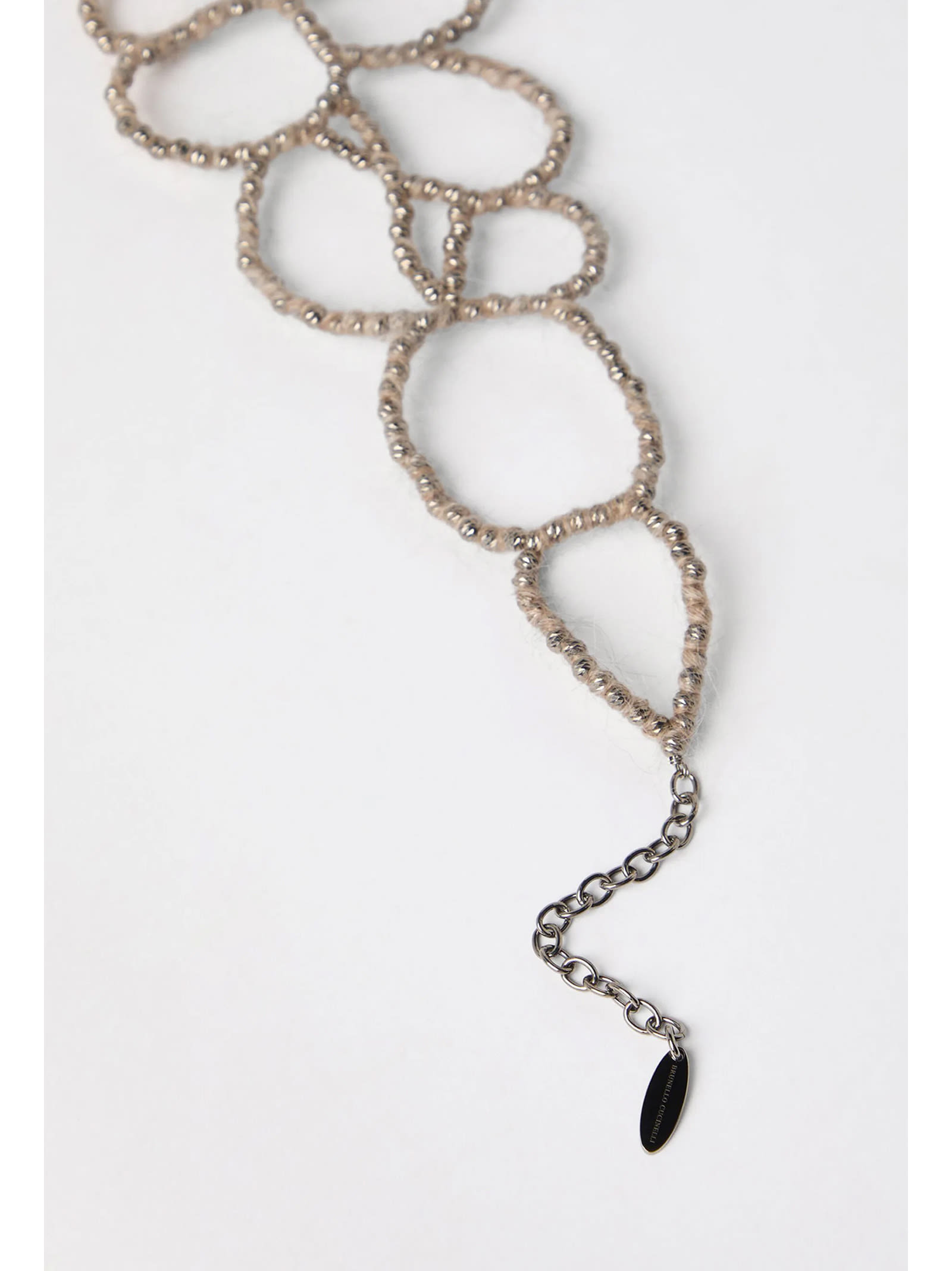 Shop Brunello Cucinelli Ramage Necklace In Silver