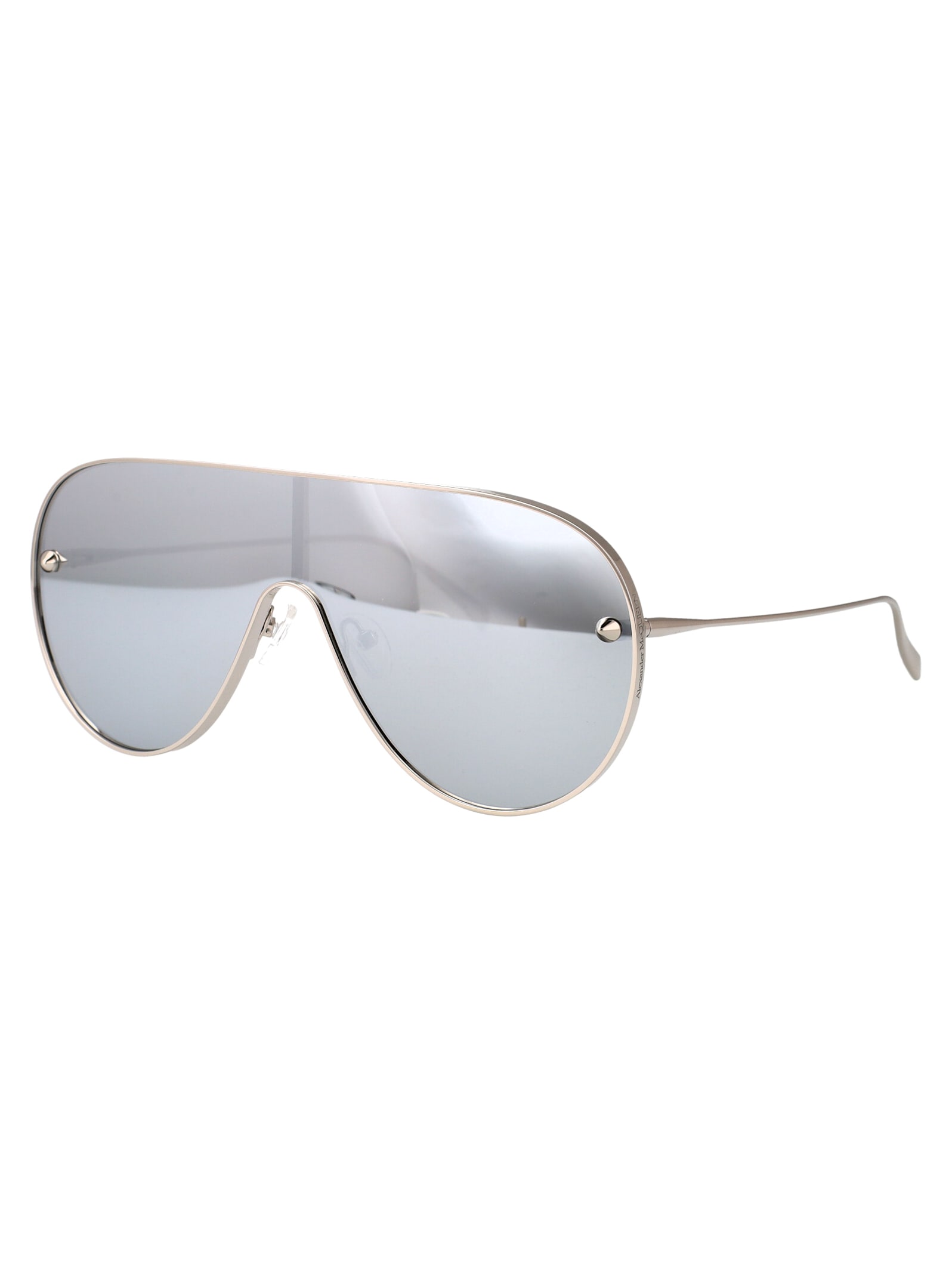 Alexander Mcqueen Am0481s Sunglasses In Silver