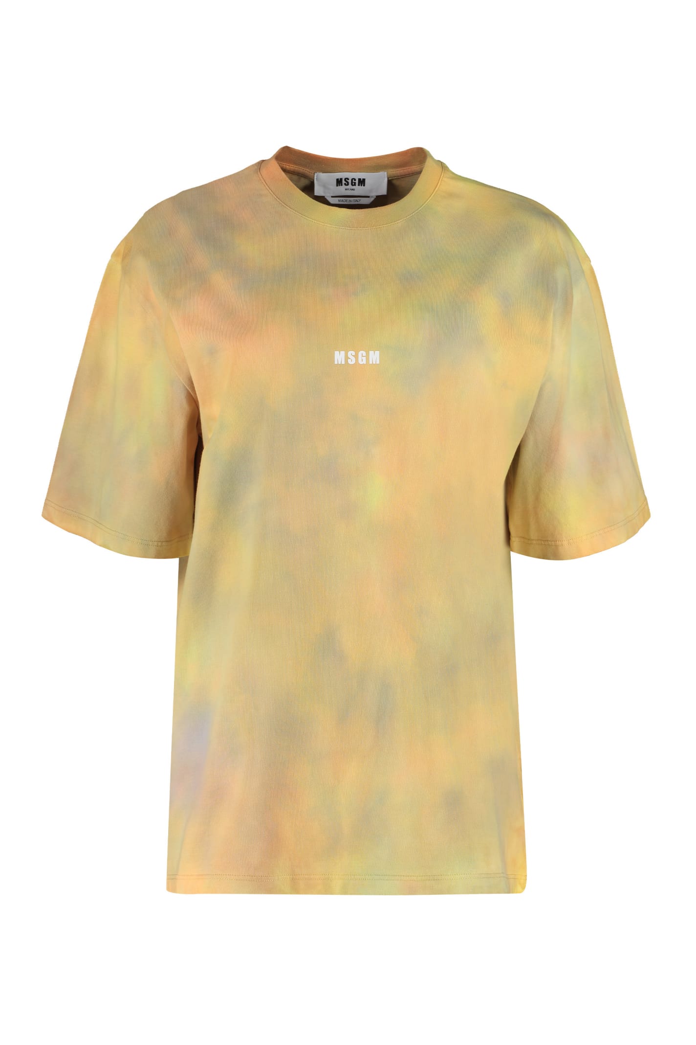 MSGM Tie-dye Cotton T-shirt