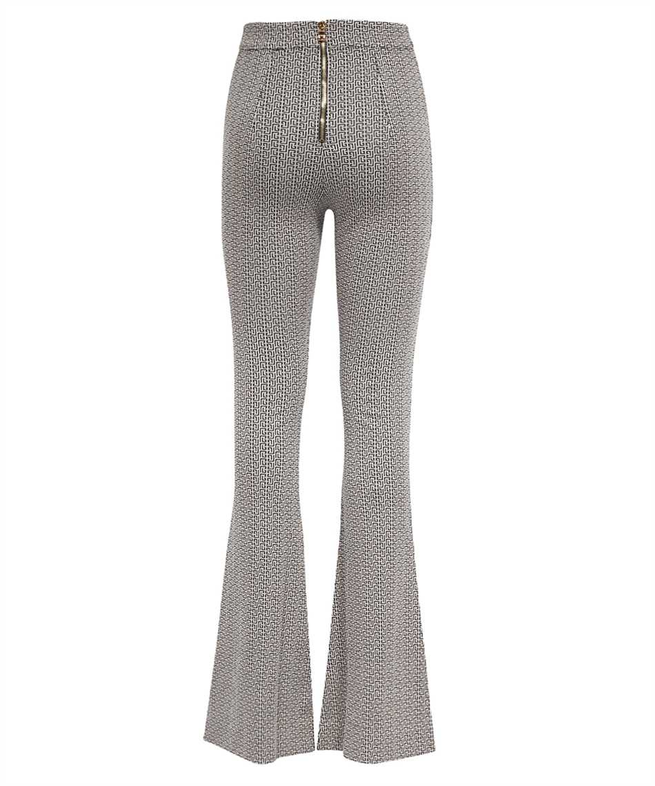 Balmain Flared Trousers In Gray