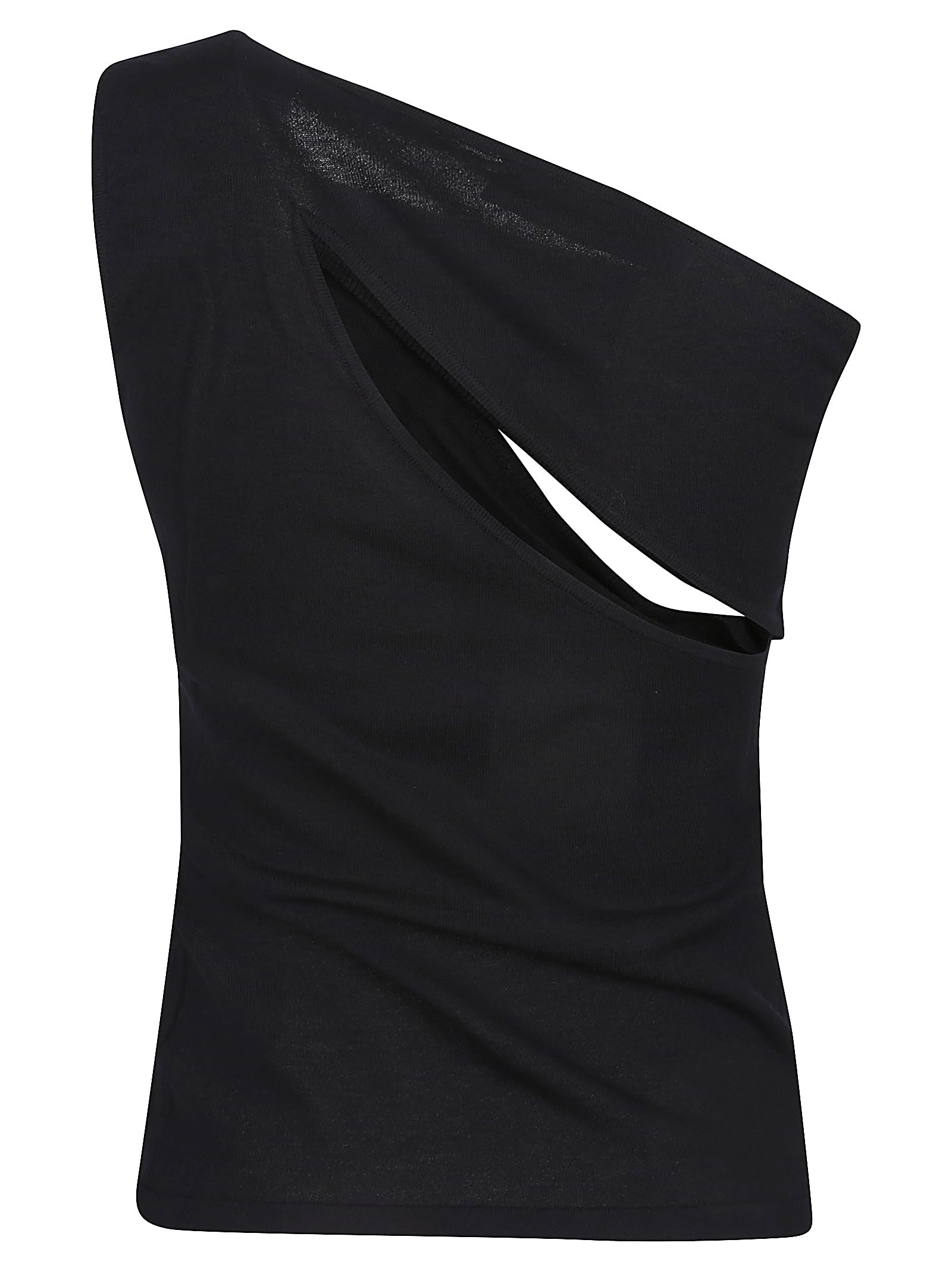 Federica Tosi Tank Top With Cut-out Detail In Nero
