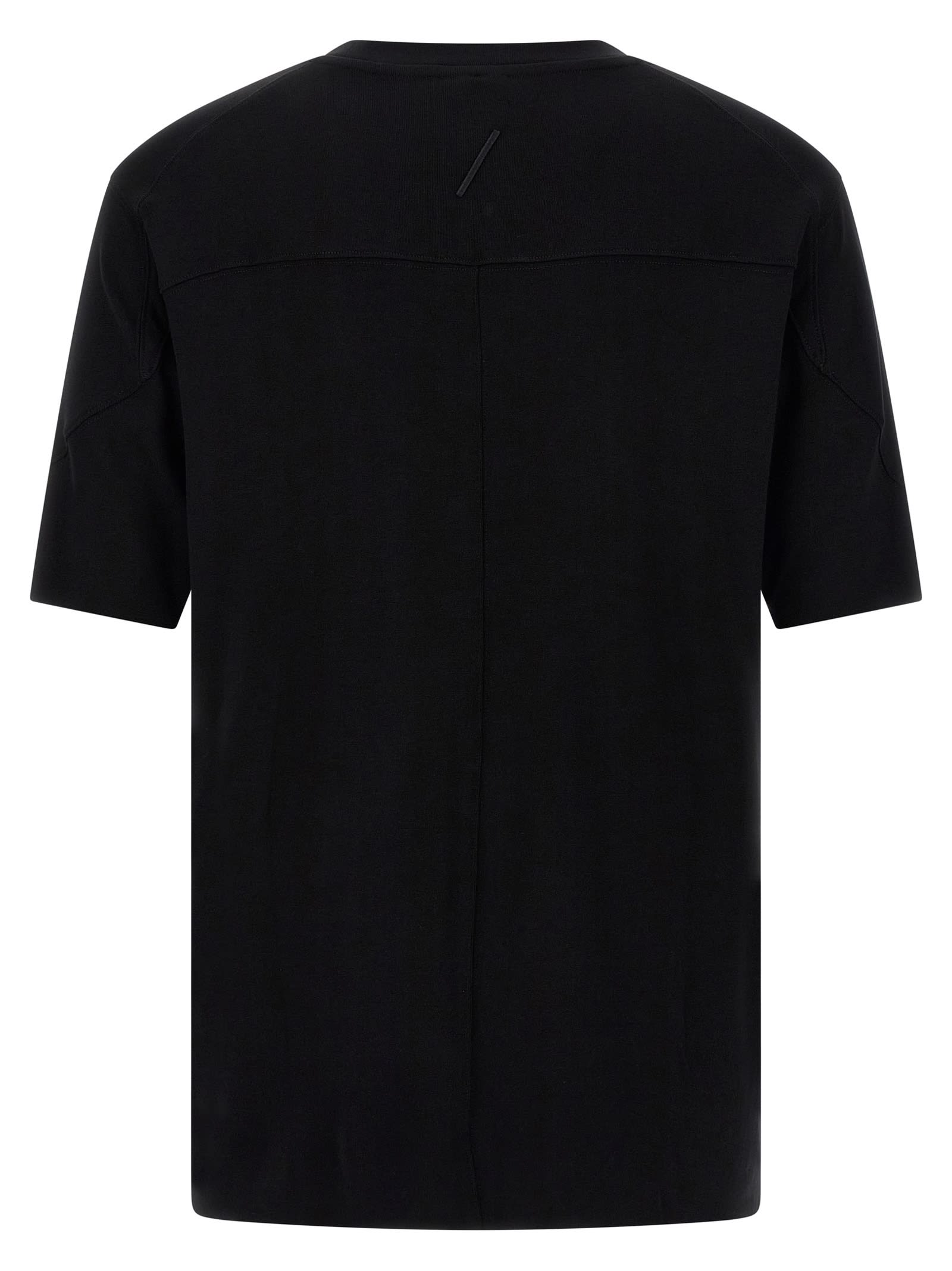 Thom Krom Contrast-stitch Short-sleeve T-shirt In Black