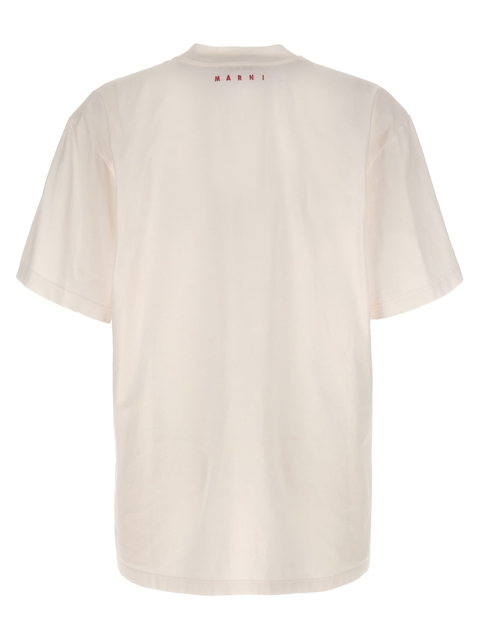 Shop Marni Bubble T-shirt In White