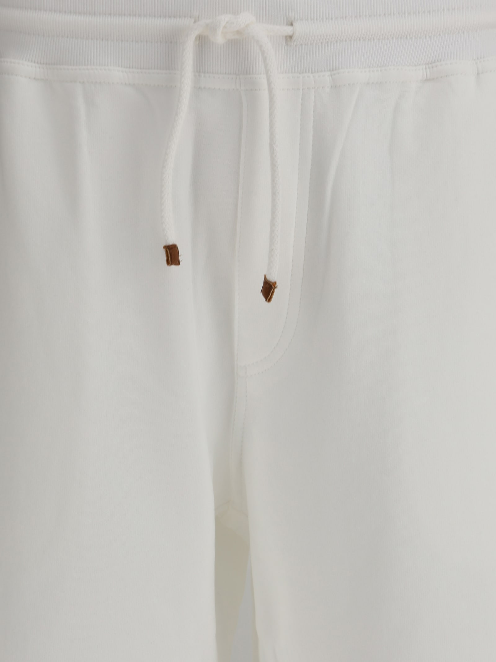 Brunello Cucinelli Cotton Blend Shorts With Elasticized Waistband