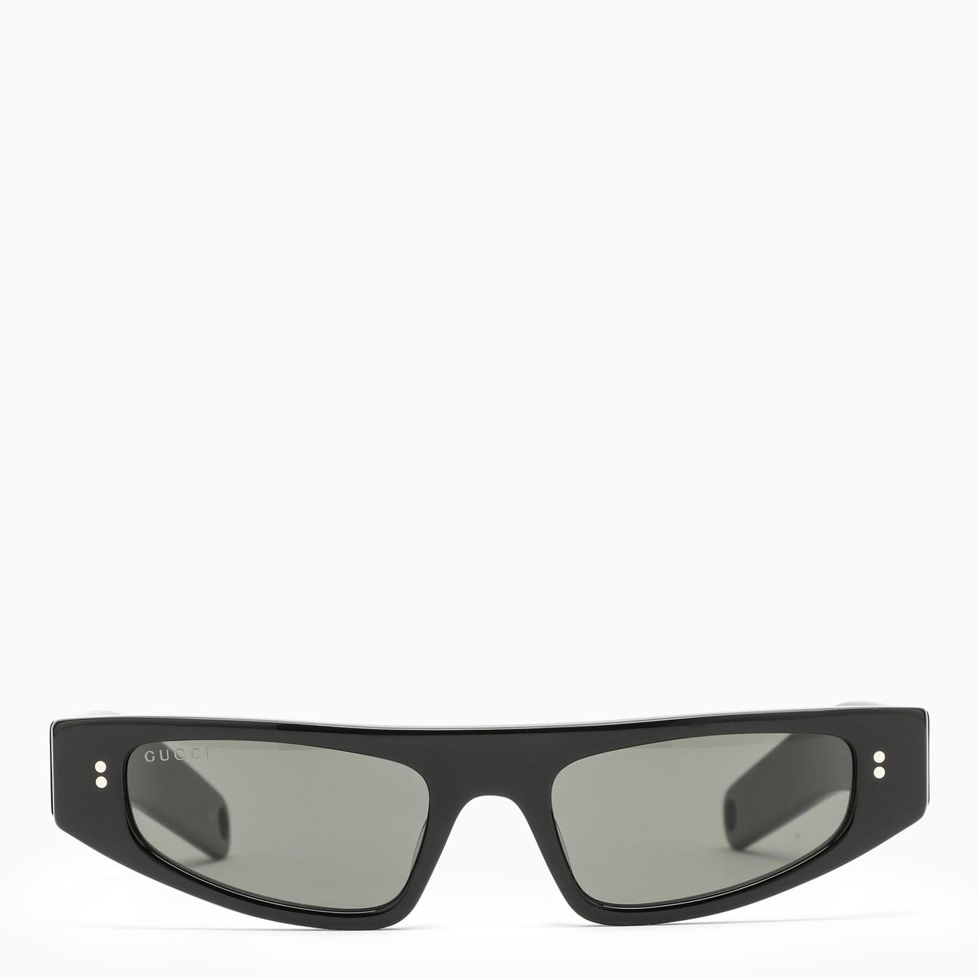 Gucci Black Rectangular Sunglasses