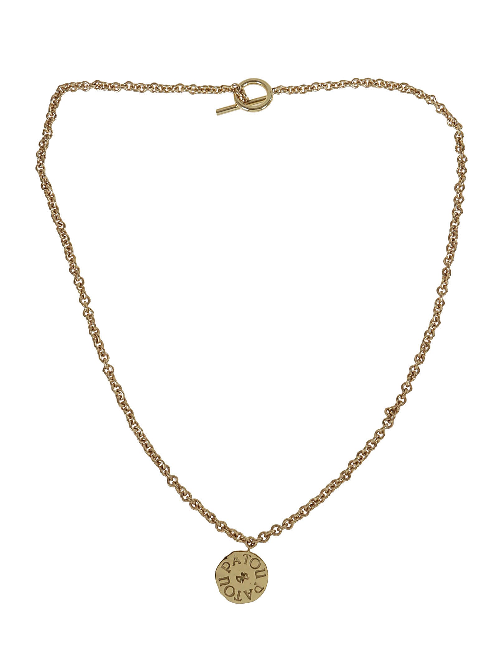 Patou Coin Pendant Necklace - Gold