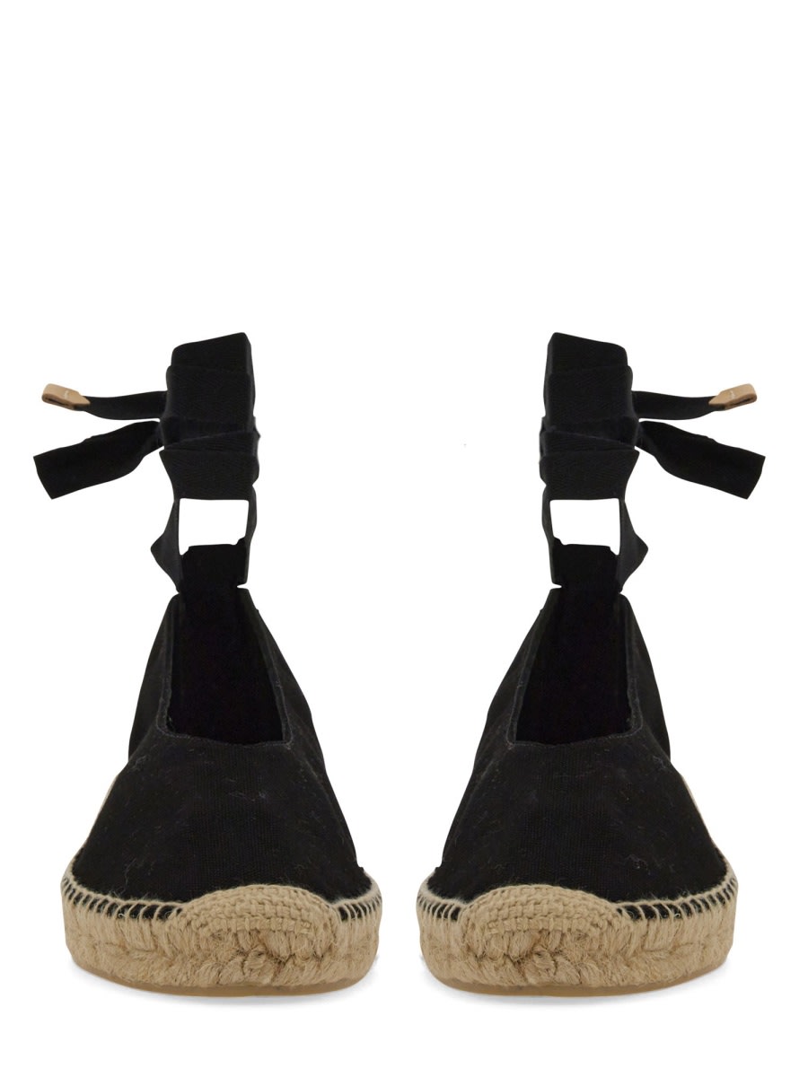 Shop Castaã±er Espadrilla Gea In Black