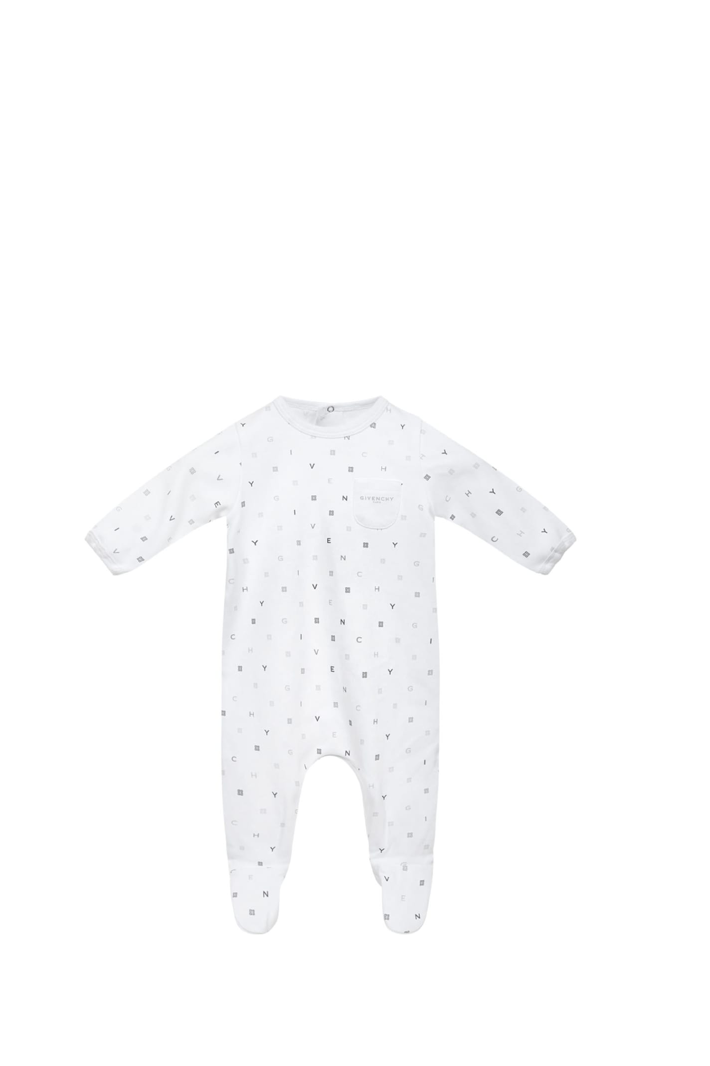 Givenchy Babies' Cotton Jersey Romper In White
