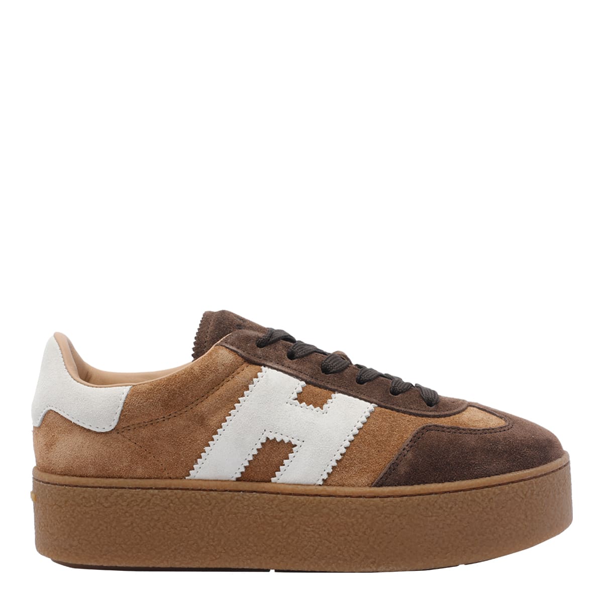 Hogan Low Top Platform Sole Sneakers In Multi