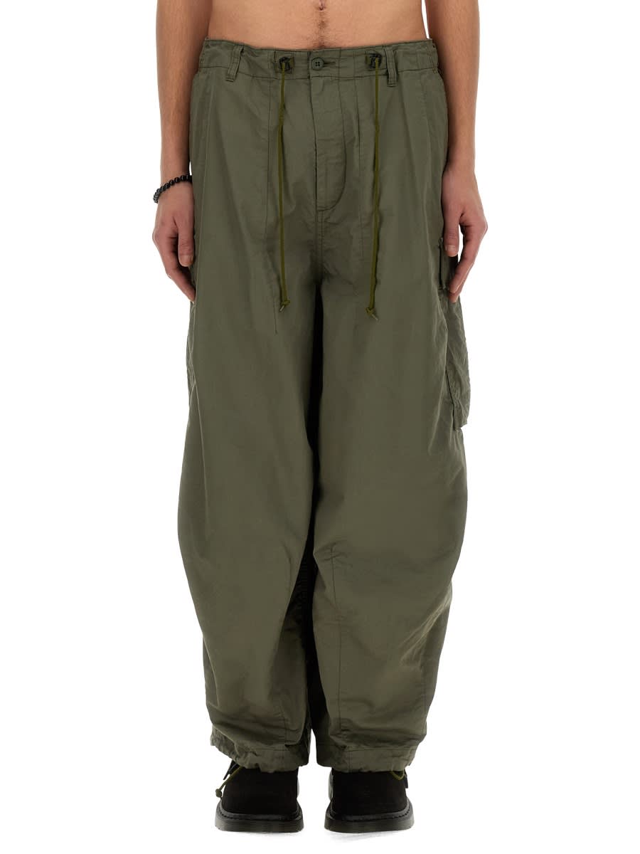 Shop Needles Cotton Pants In Green