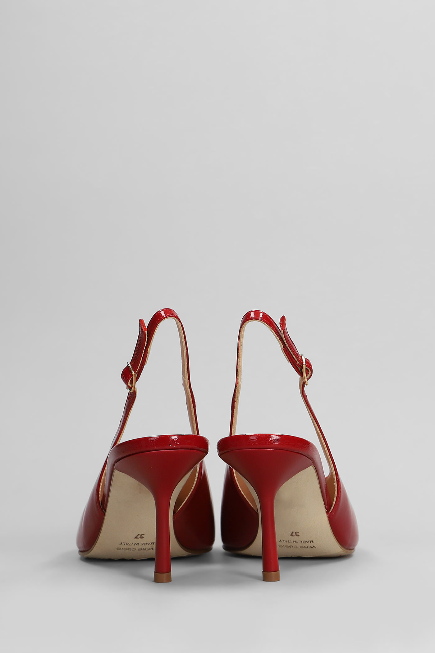 The Seller Pumps In Red Leather In Red