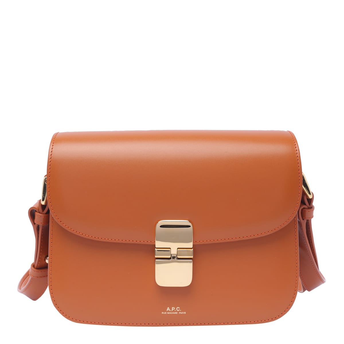 Shop Apc Small Grace Crossbody Bag In Brown