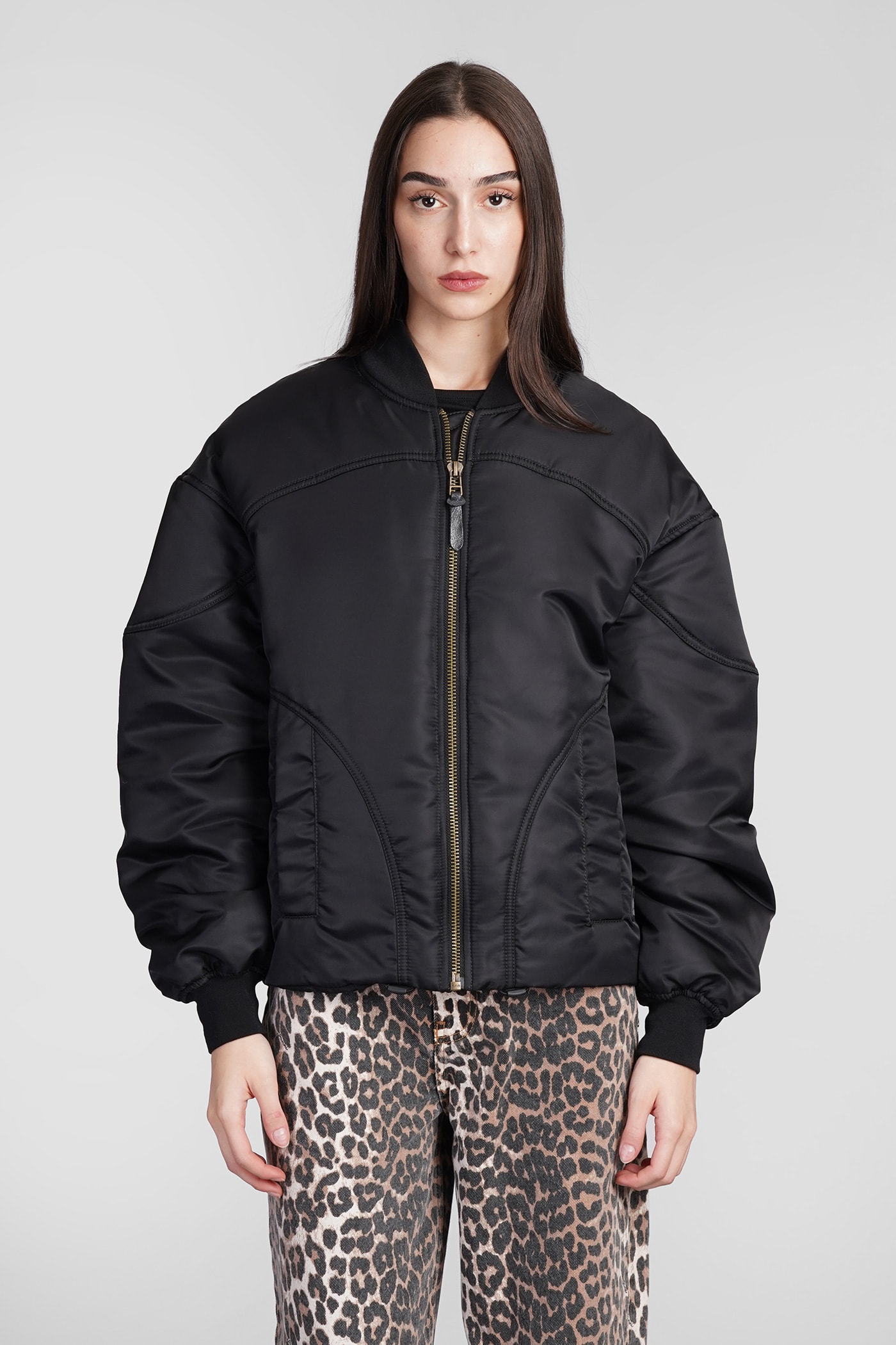 Bomber In Black Polyamide