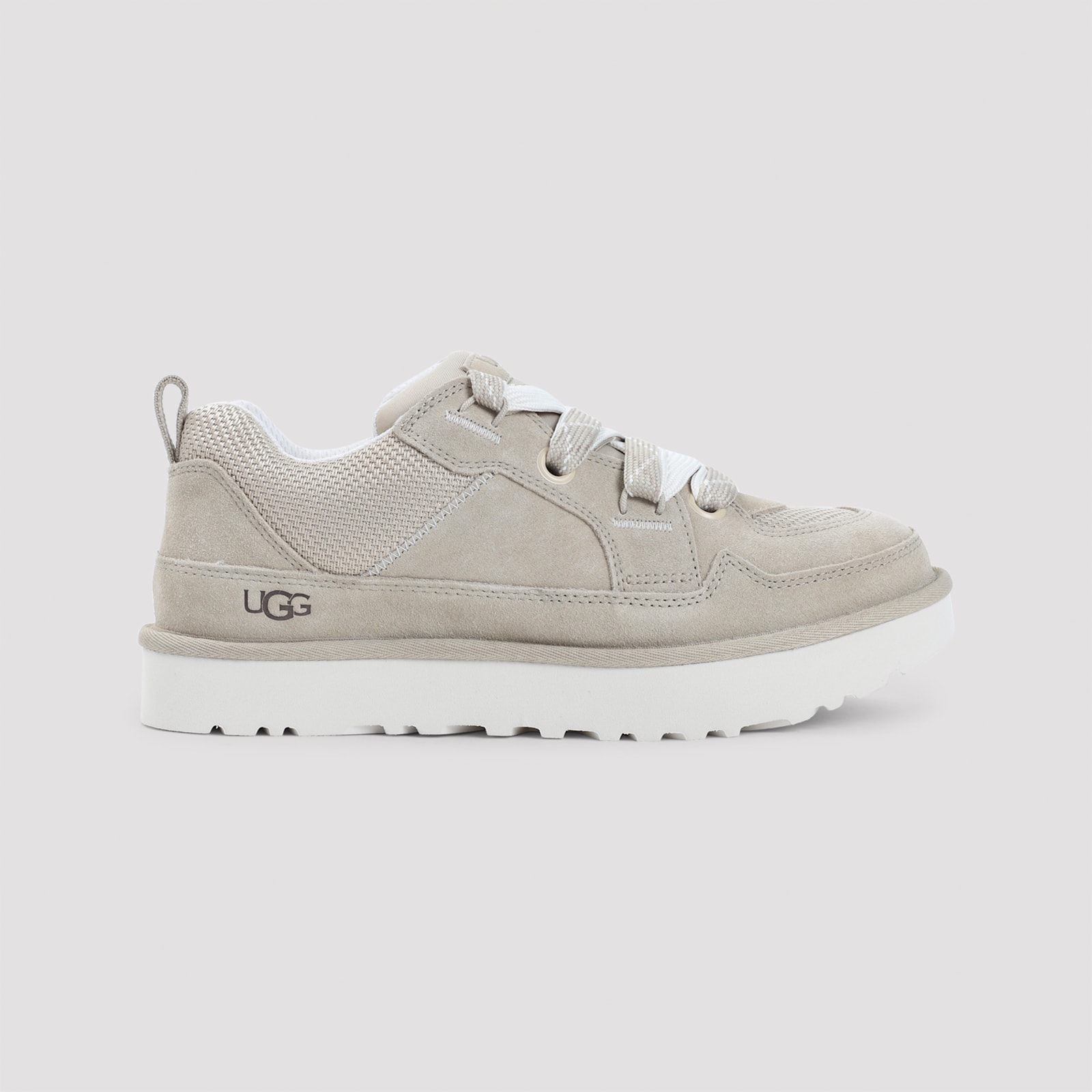 Ugg Lo Lowmel Suede Sneakers In Neutral
