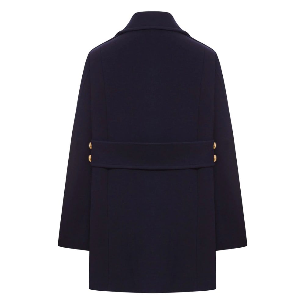 The Seafarer Vitamin Double-breasted Coat In Animal Print