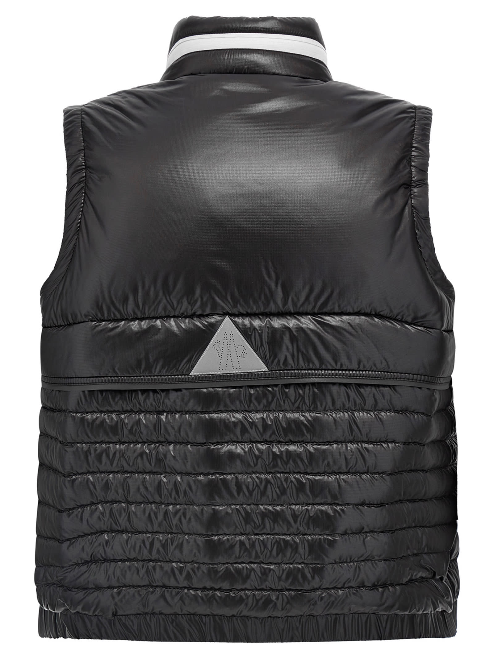 Moncler Vests With Logo In Black