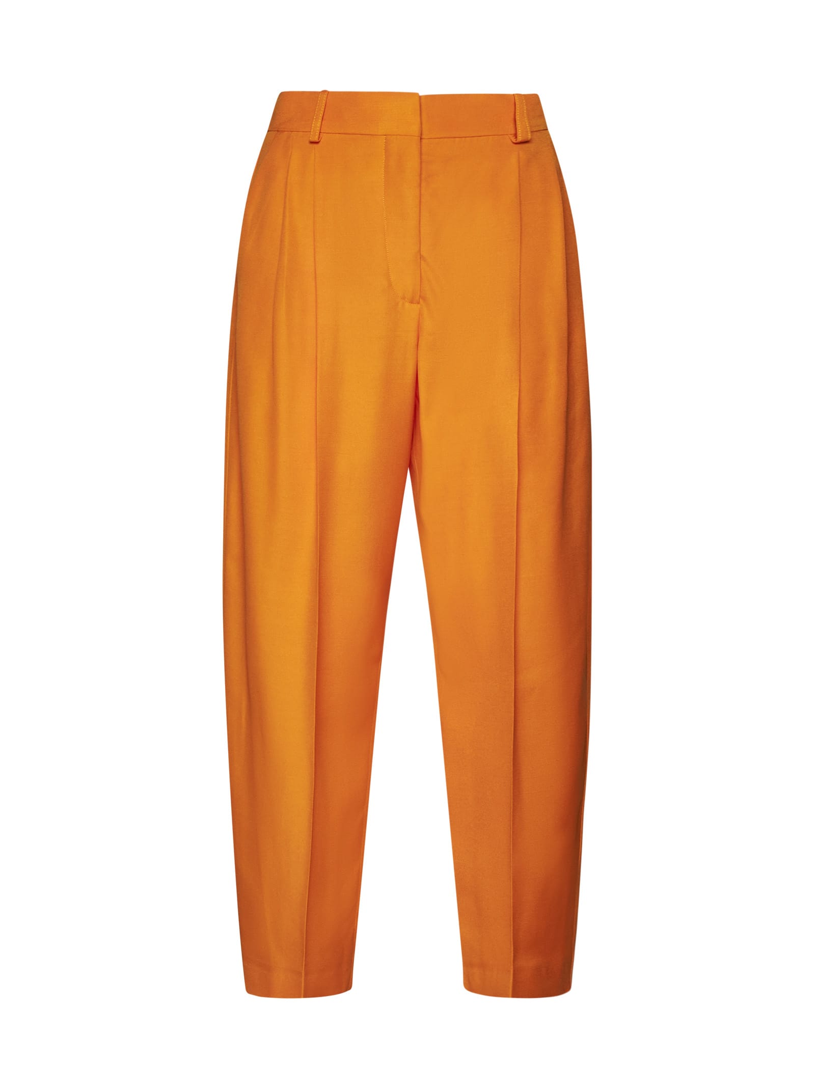 Shop Stella Mccartney Pants In Bright Orange
