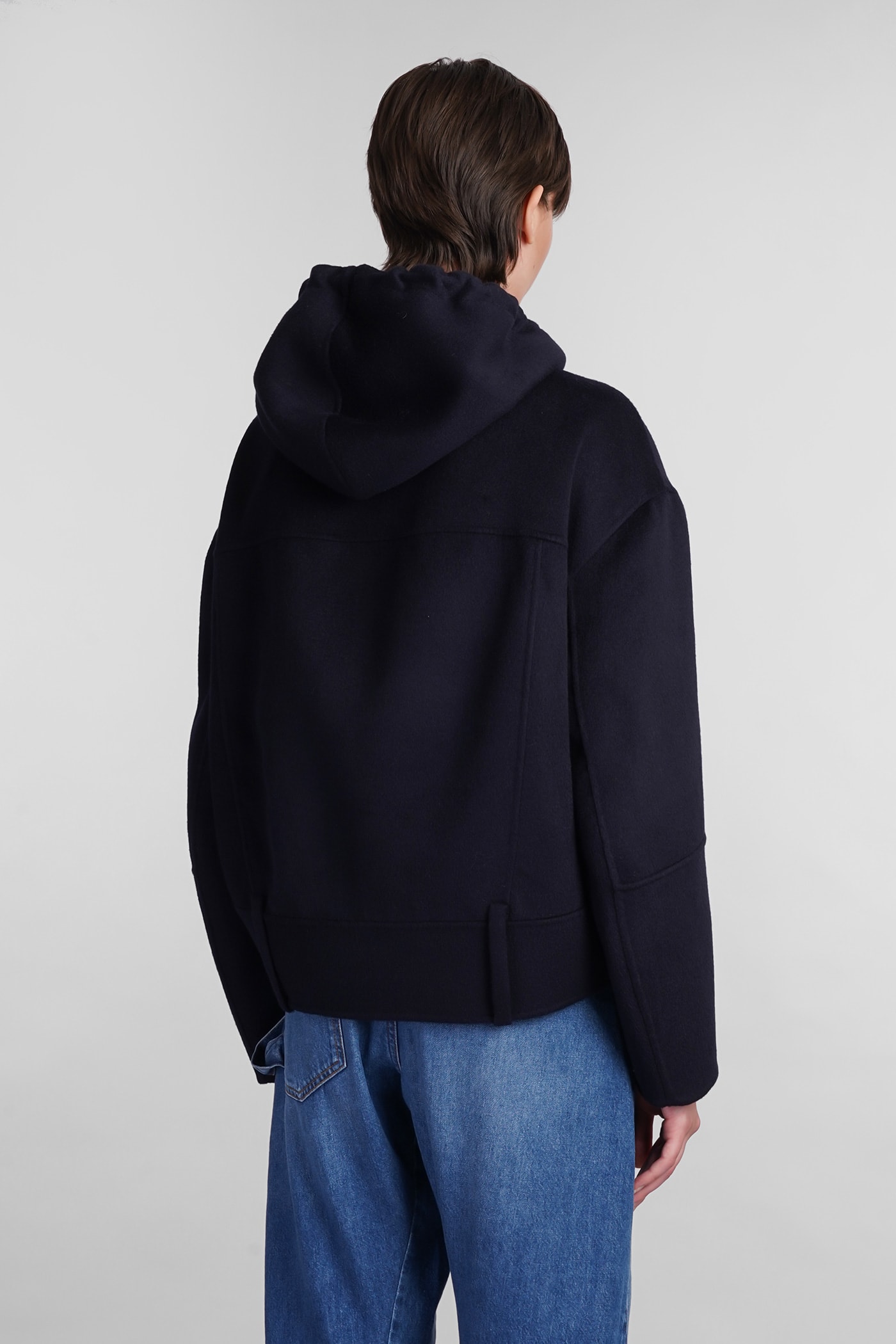 Shop Jw Anderson Casual Jacket In Blue Wool