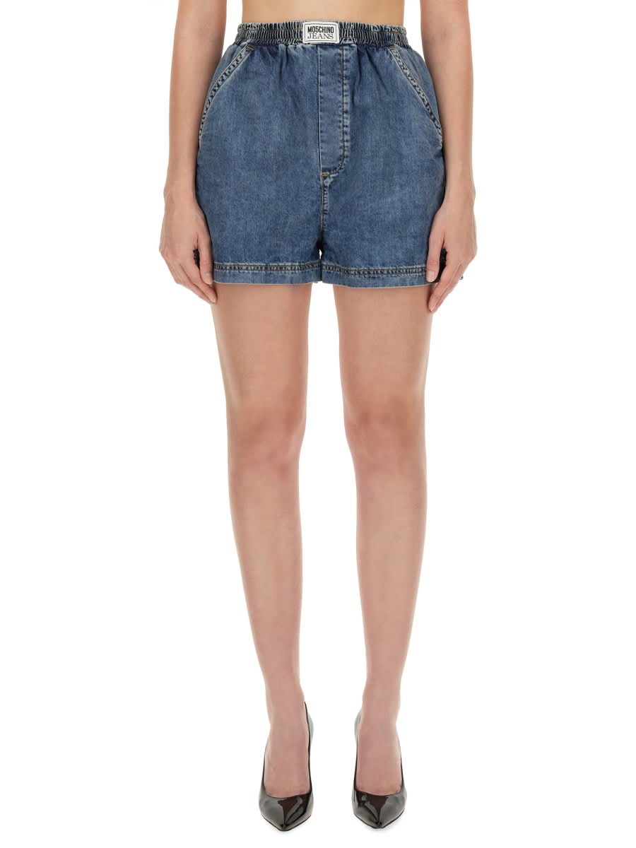 Shop M05ch1n0 Jeans Denim Shorts