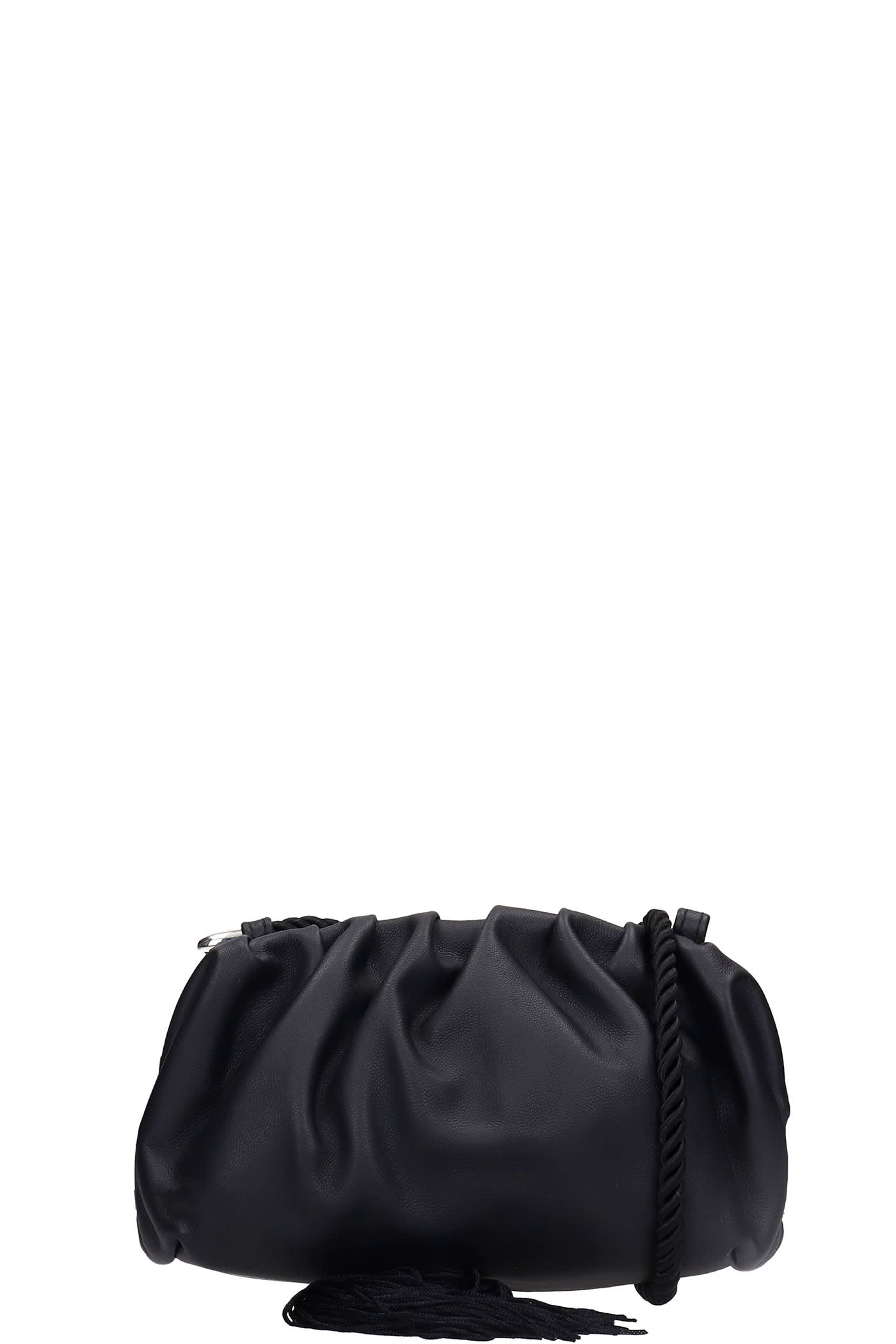 Ash Shania 01 Shoulder Bag In Black Leather