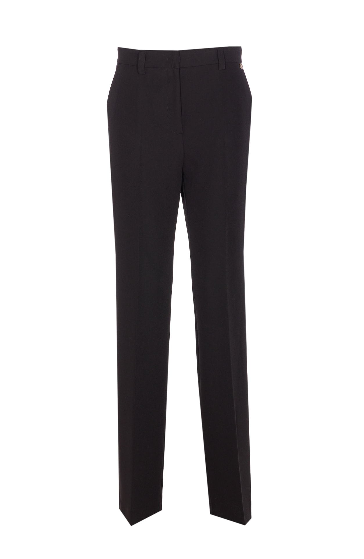 Liu •jo Button-fastening Trousers In Black