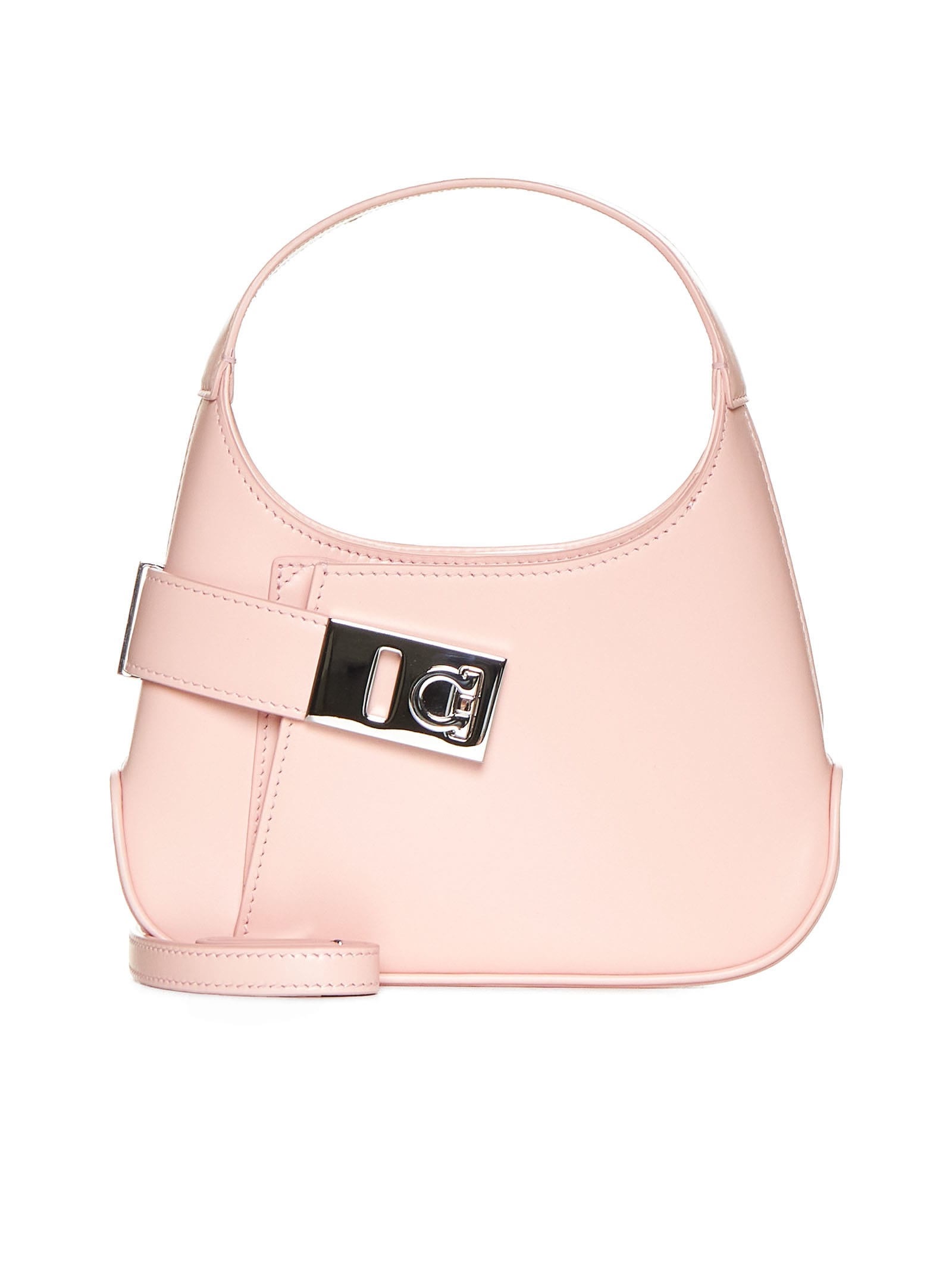 Shop Ferragamo Shoulder Bag In Nylund Pink