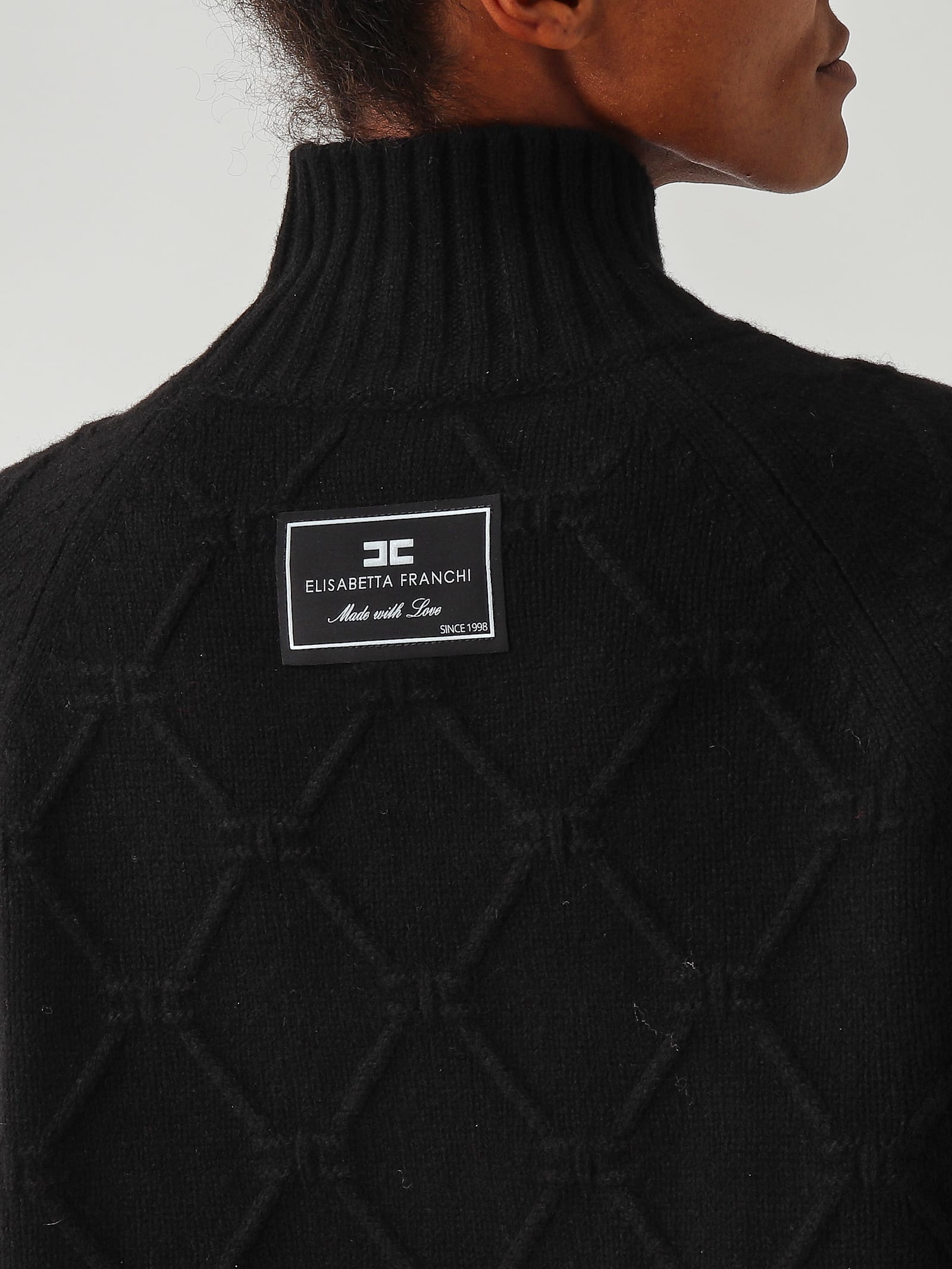 Elisabetta Franchi Lana Sweater In Black